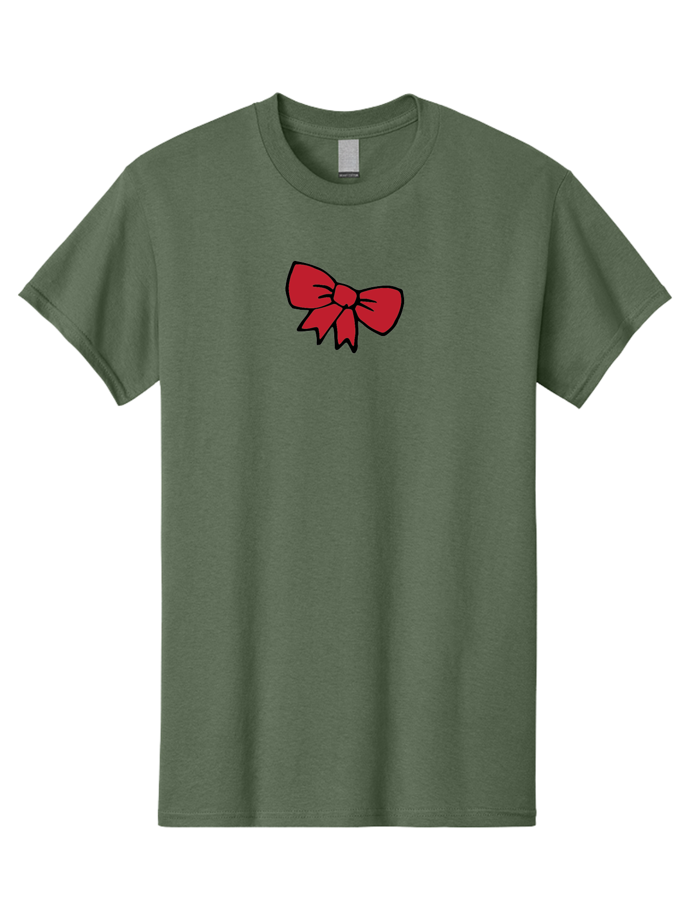 Red-Bow-3 Men'S Graphic Tee, 100% Cotton, Comfortable Casual Summer Wear, Machine Washable, Red Bow, Gift Wrapping, Festive Decor, Holiday Theme, Decorative Element, Cartoon Illustration, Simple Design Aab068 15