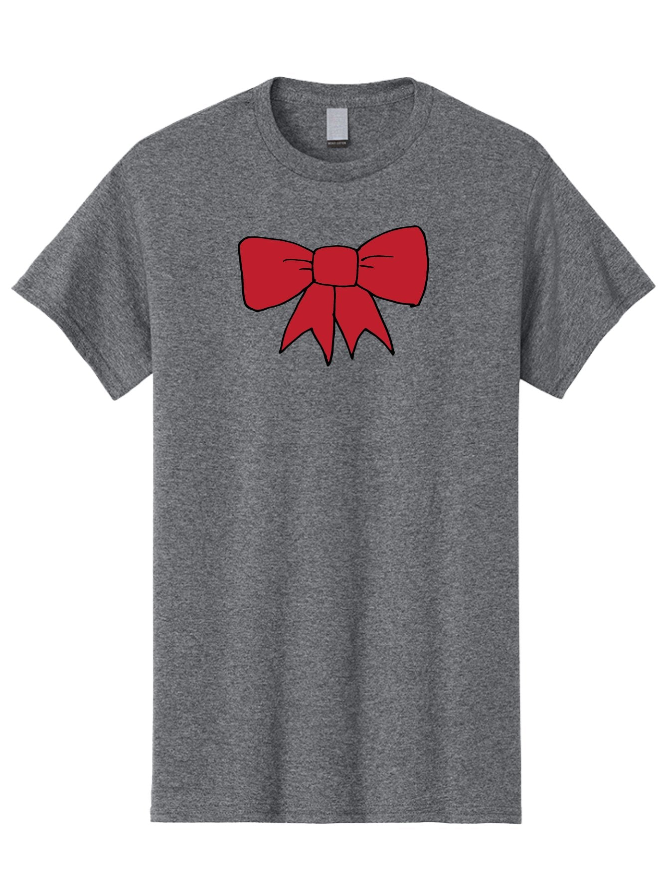 Red-Bow-4 Men'S Graphic Tee, 100% Cotton, Comfortable Casual Summer Wear, Machine Washable, Red Bow, Gift Decoration, Festive Symbol, Ribbon Accessory, Holiday Decor, Christmas Gift, Elegant Design Aab069 14