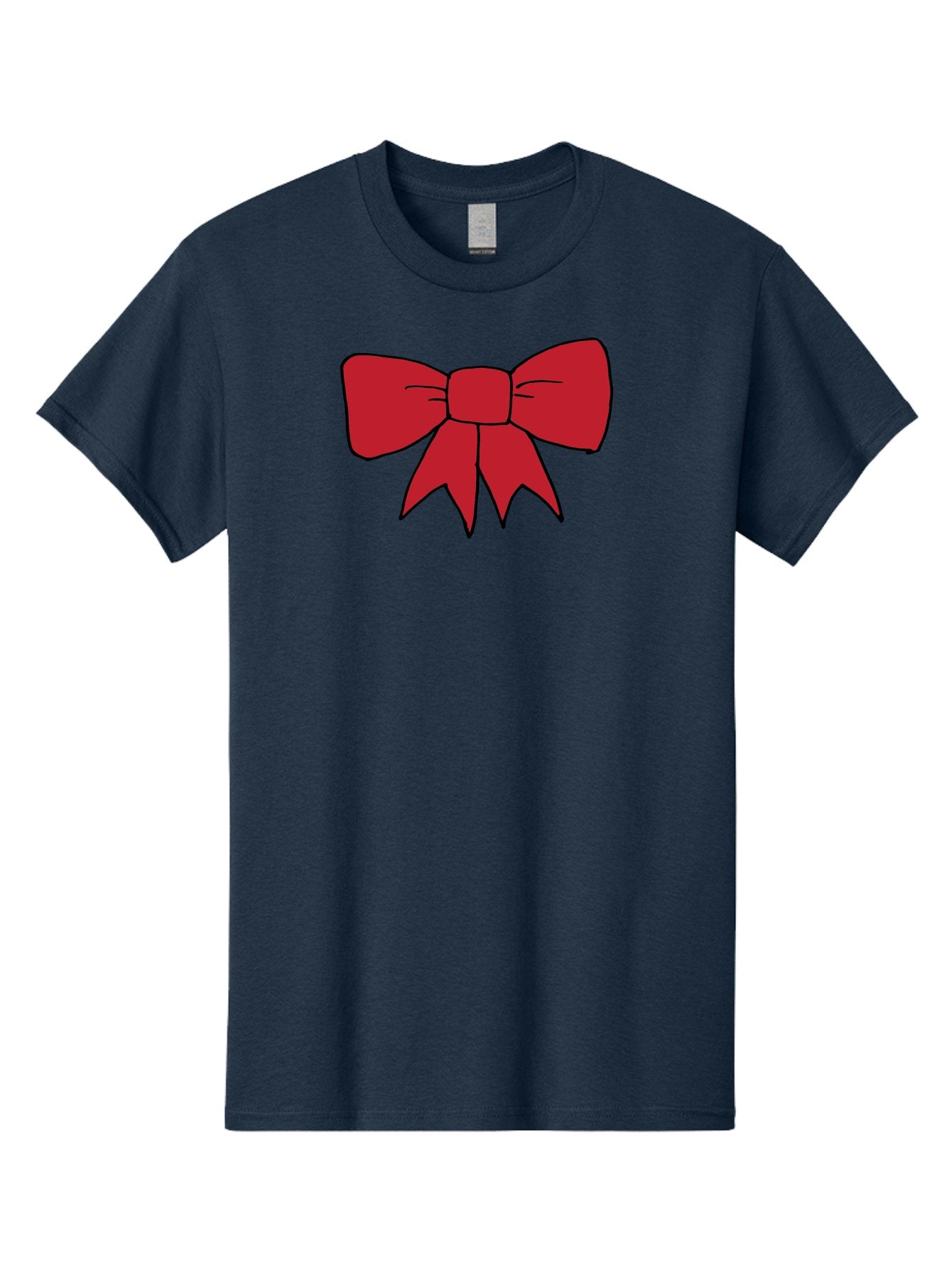 Red-Bow-4 Men'S Graphic Tee, 100% Cotton, Comfortable Casual Summer Wear, Machine Washable, Red Bow, Gift Decoration, Festive Symbol, Ribbon Accessory, Holiday Decor, Christmas Gift, Elegant Design Aab069 12