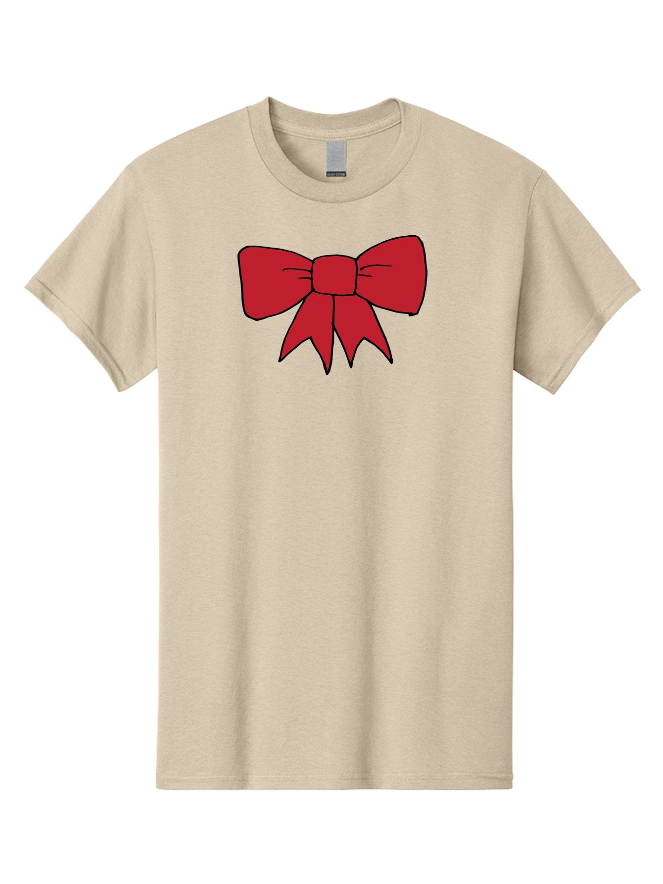 Red-Bow-4 Men'S Graphic Tee, 100% Cotton, Comfortable Casual Summer Wear, Machine Washable, Red Bow, Gift Decoration, Festive Symbol, Ribbon Accessory, Holiday Decor, Christmas Gift, Elegant Design Aab069 4