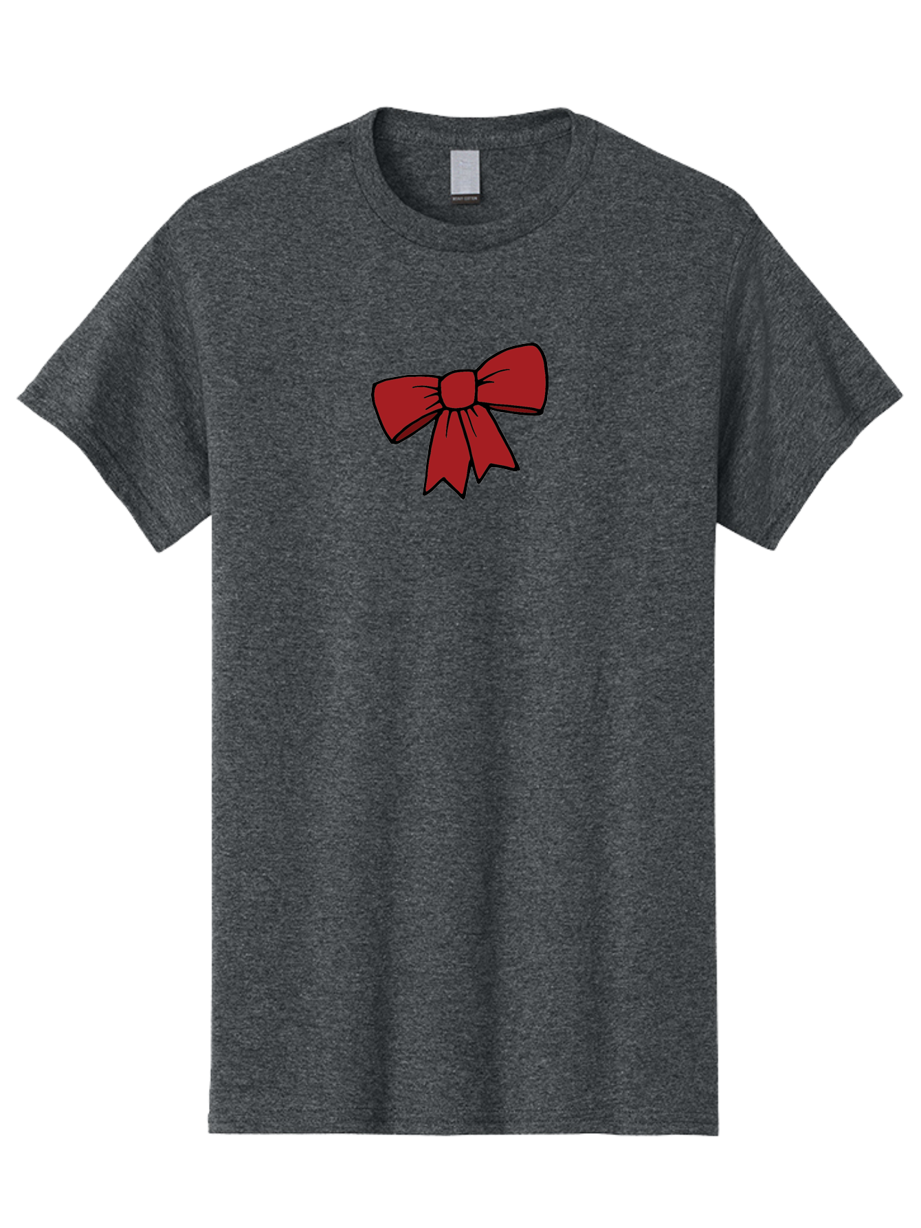 Red-Bow Men'S Graphic Tee, 100% Cotton, Comfortable Casual Summer Wear, Machine Washable, Red Bow, Gift Wrapping, Present Decoration, Festive Ribbon, Holiday Decor, Celebratory Bow, Party Favors Aab070 7