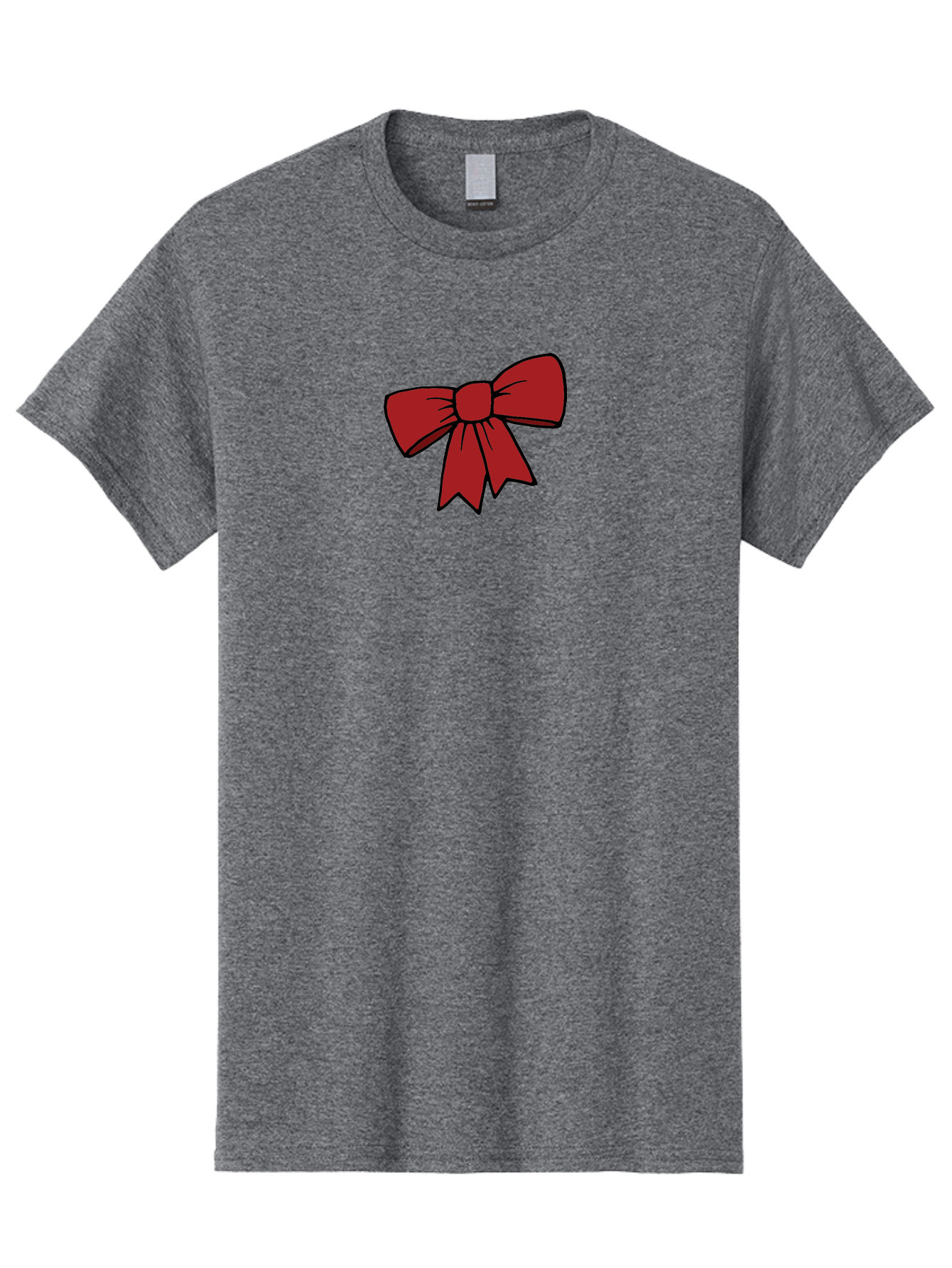 Red-Bow Men'S Graphic Tee, 100% Cotton, Comfortable Casual Summer Wear, Machine Washable, Red Bow, Gift Wrapping, Present Decoration, Festive Ribbon, Holiday Decor, Celebratory Bow, Party Favors Aab070 9