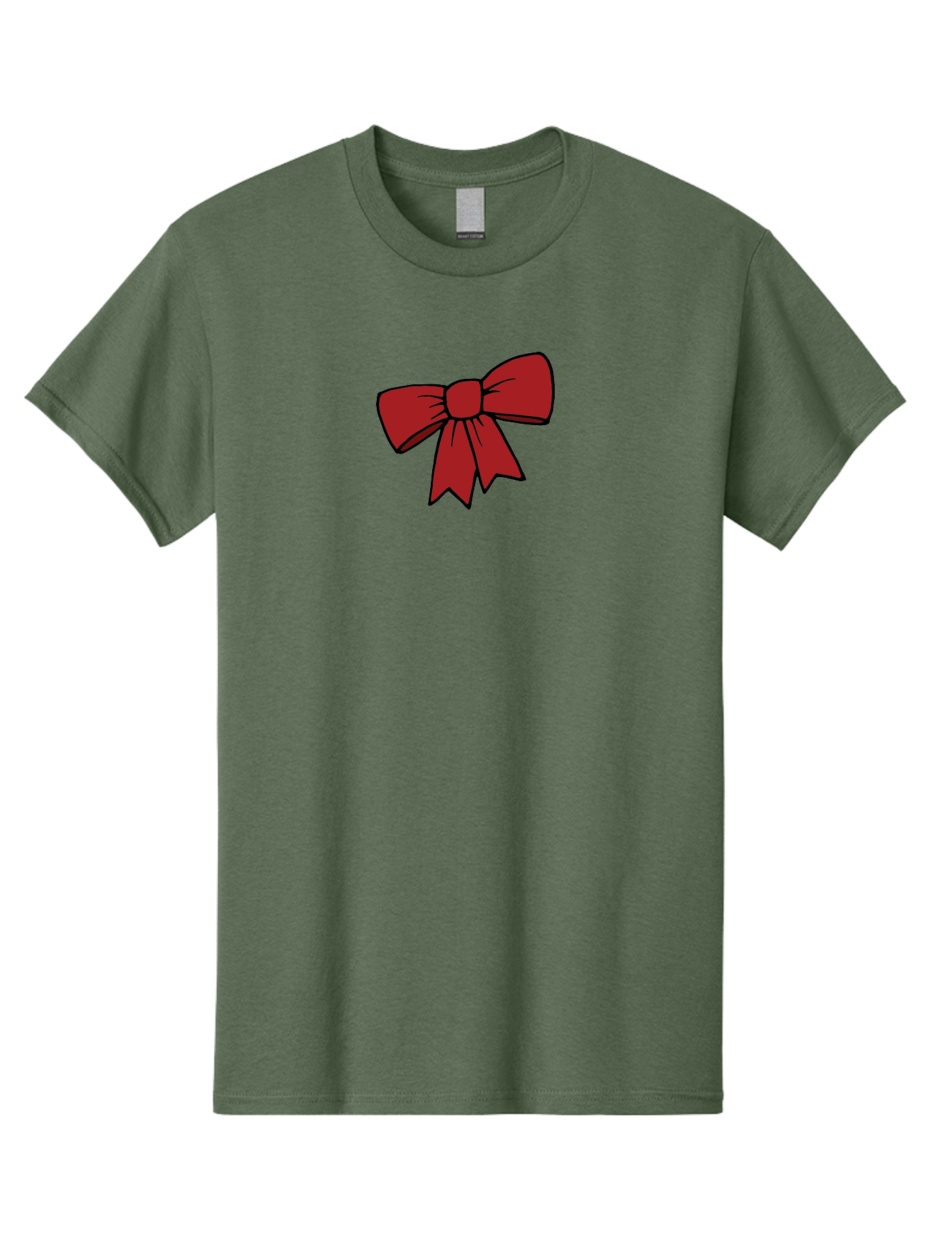 Red-Bow Men'S Graphic Tee, 100% Cotton, Comfortable Casual Summer Wear, Machine Washable, Red Bow, Gift Wrapping, Present Decoration, Festive Ribbon, Holiday Decor, Celebratory Bow, Party Favors Aab070 15