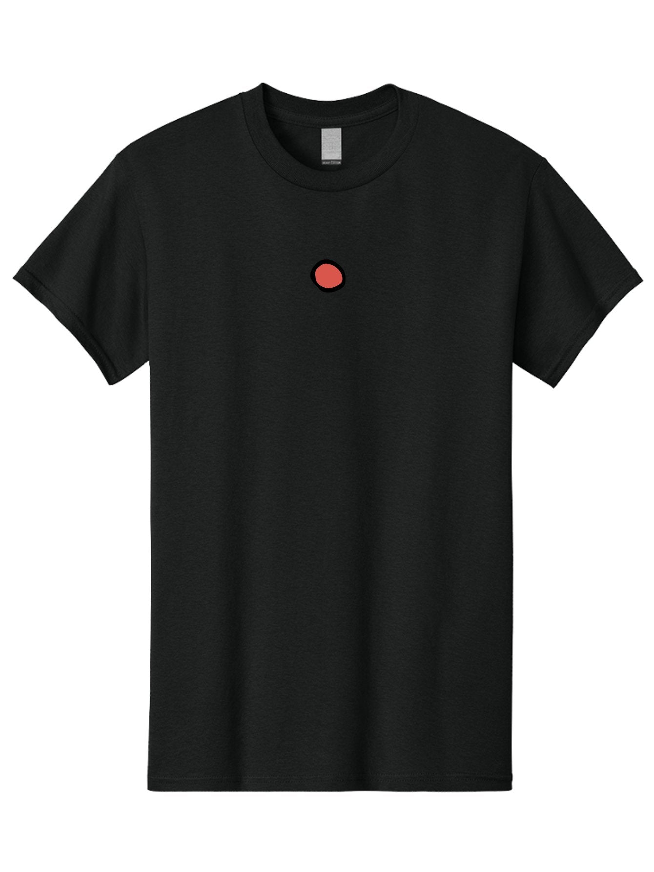 Red-Circle-1 Men'S Graphic Tee, 100% Cotton, Comfortable Casual Summer Wear, Machine Washable, Red Circle, Simple Graphic, Minimalist Design, Bold Color, Black Outline, Geometric Shape, Abstract Art, Modern Illustration Aab077 8