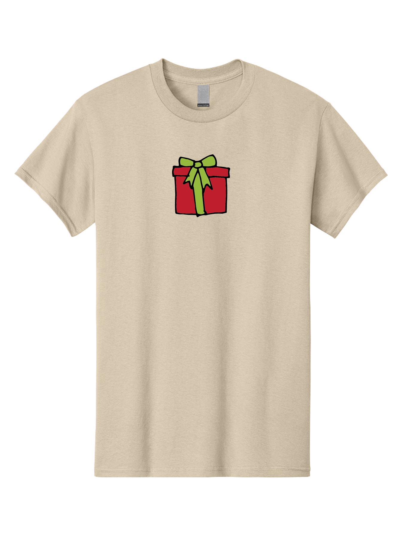Red-Gift-Box-1 Men'S Graphic Tee, 100% Cotton, Comfortable Casual Summer Wear, Machine Washable, Red Gift Box, Green Ribbon, Present, Gift, Holiday Season, Festive, Celebration, Birthday, Wrapped Gift, Cartoon Style Aab081 27