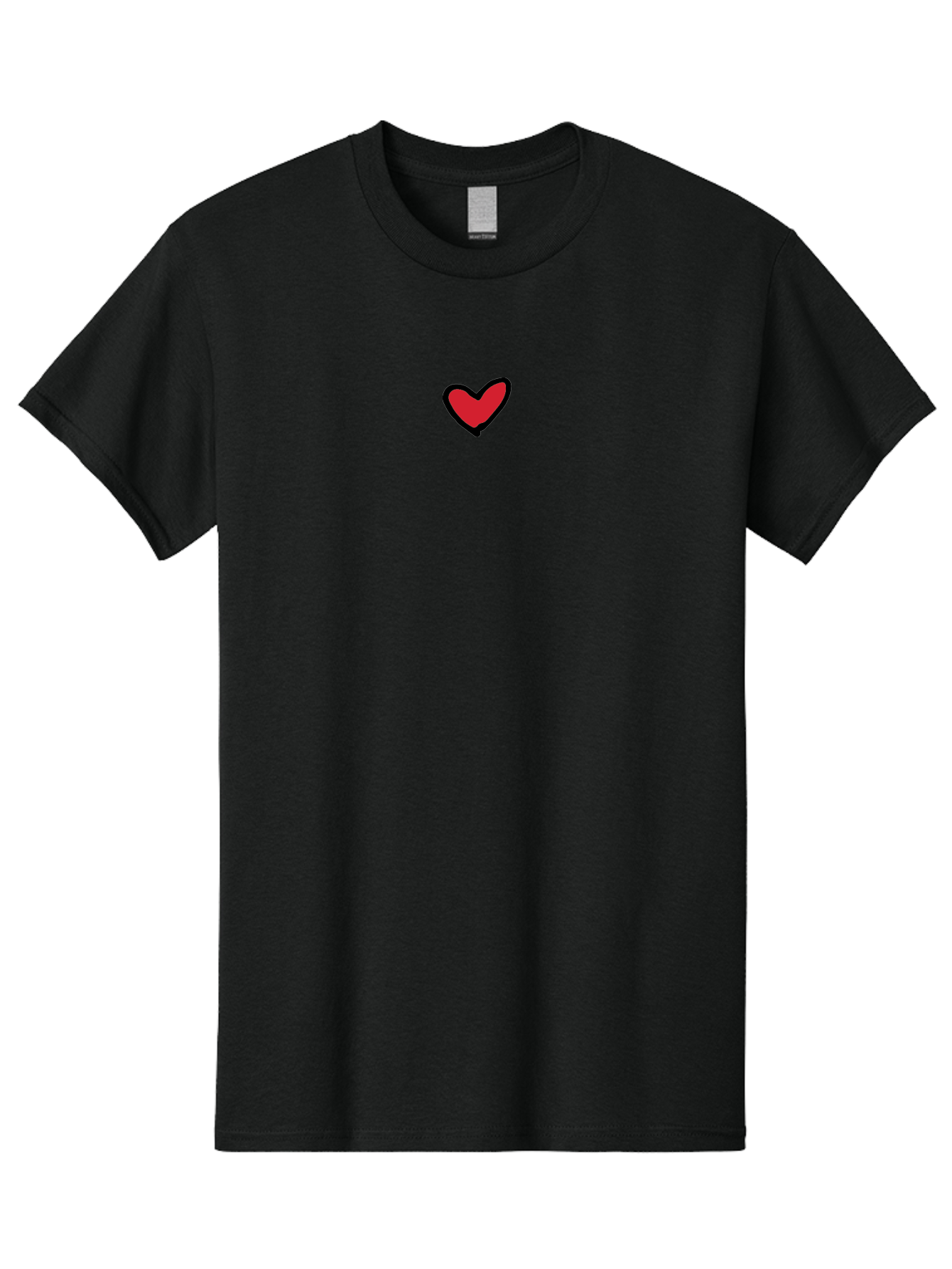 Red-Heart Men'S Graphic Tee, 100% Cotton, Comfortable Casual Summer Wear, Machine Washable, Simple Red Heart, Cartoon Heart, Heart Symbol, Love Sign, Valentines Day Icon, Red Heart Illustration, Heart Graphic Aab083 23