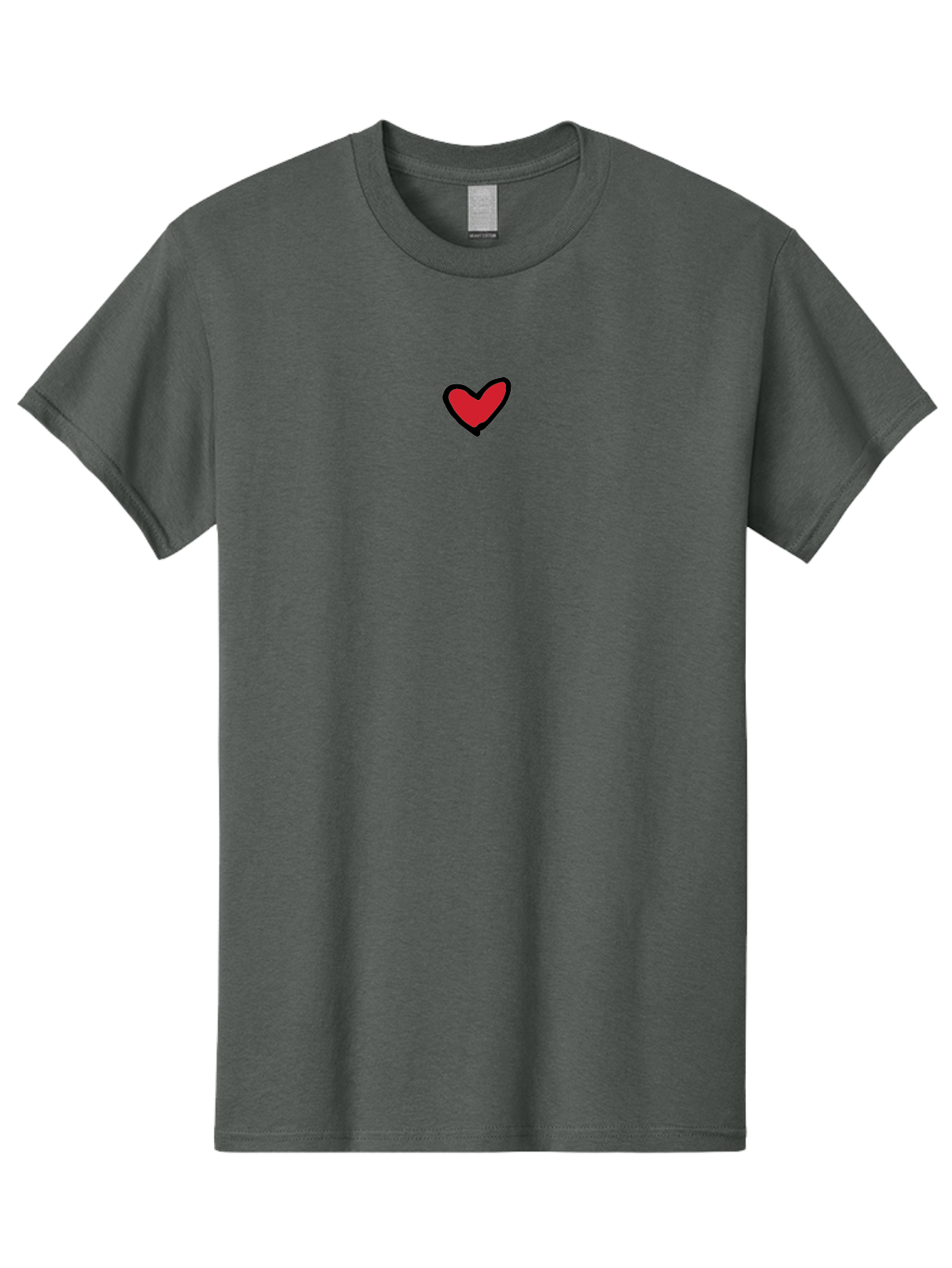 Red-Heart Men'S Graphic Tee, 100% Cotton, Comfortable Casual Summer Wear, Machine Washable, Simple Red Heart, Cartoon Heart, Heart Symbol, Love Sign, Valentines Day Icon, Red Heart Illustration, Heart Graphic Aab083 11
