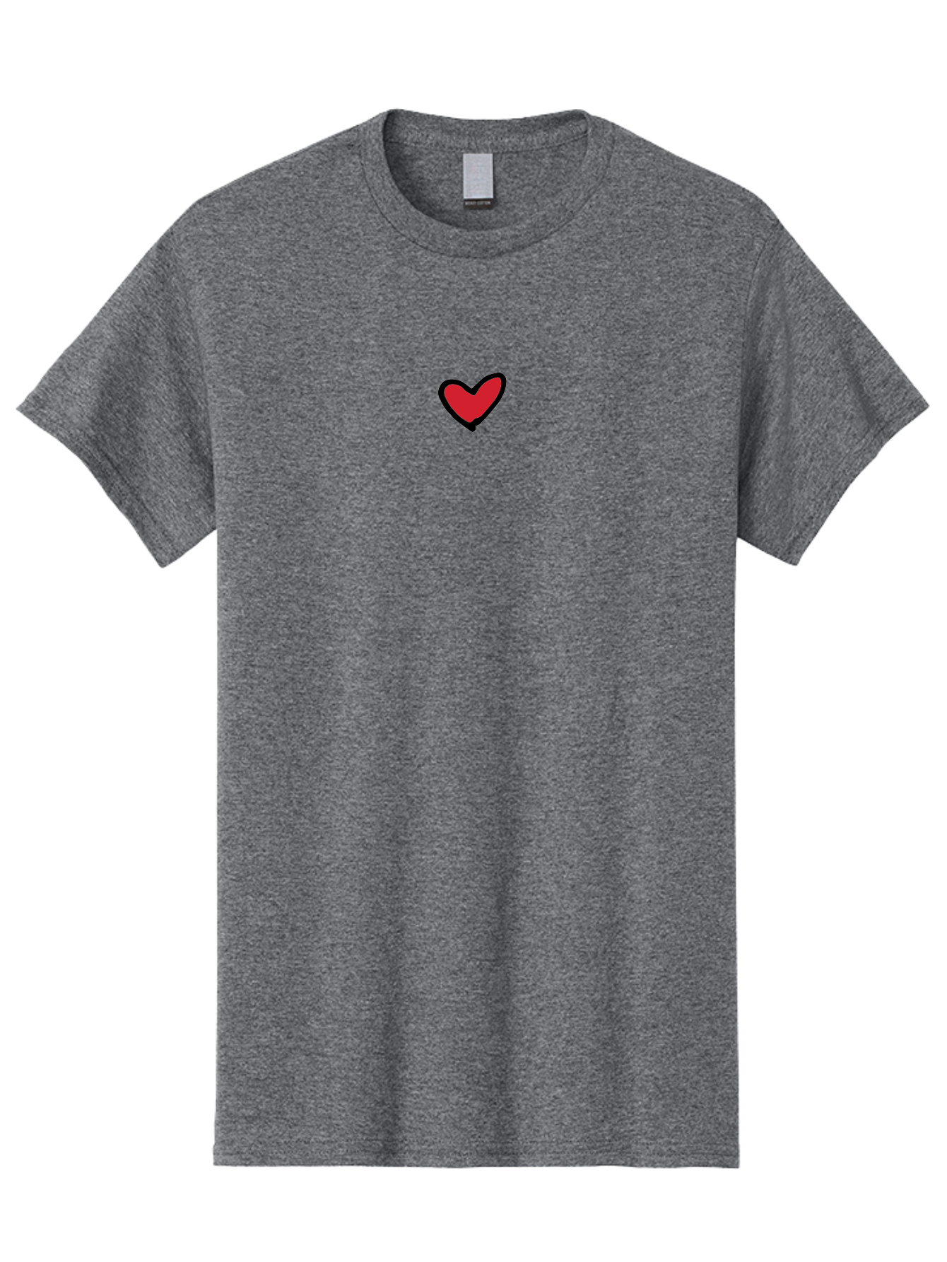 Red-Heart Men'S Graphic Tee, 100% Cotton, Comfortable Casual Summer Wear, Machine Washable, Simple Red Heart, Cartoon Heart, Heart Symbol, Love Sign, Valentines Day Icon, Red Heart Illustration, Heart Graphic Aab083 9