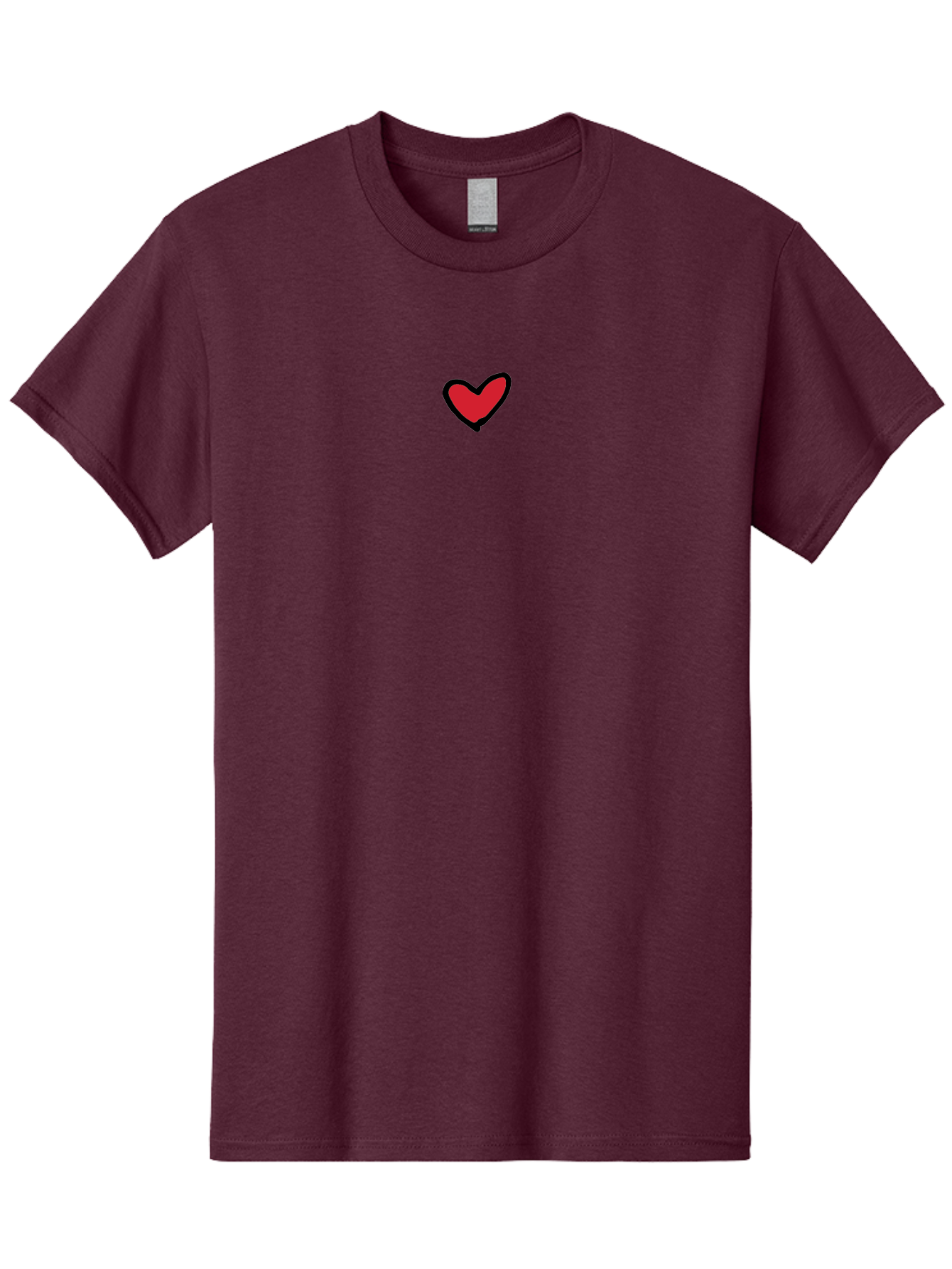 Red-Heart Men'S Graphic Tee, 100% Cotton, Comfortable Casual Summer Wear, Machine Washable, Simple Red Heart, Cartoon Heart, Heart Symbol, Love Sign, Valentines Day Icon, Red Heart Illustration, Heart Graphic Aab083 15