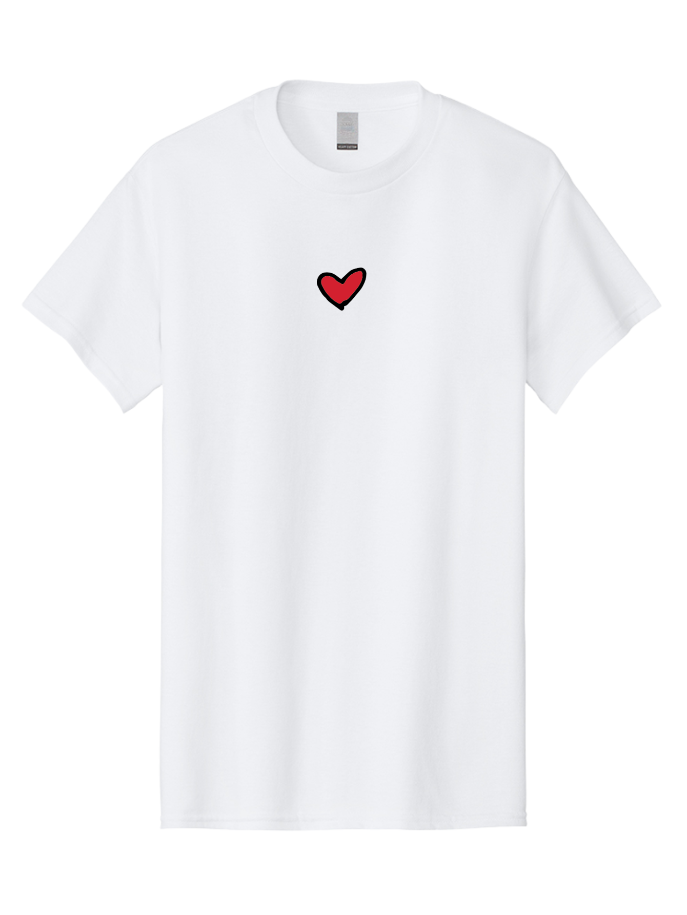 Red-Heart Men'S Graphic Tee, 100% Cotton, Comfortable Casual Summer Wear, Machine Washable, Simple Red Heart, Cartoon Heart, Heart Symbol, Love Sign, Valentines Day Icon, Red Heart Illustration, Heart Graphic Aab083 29