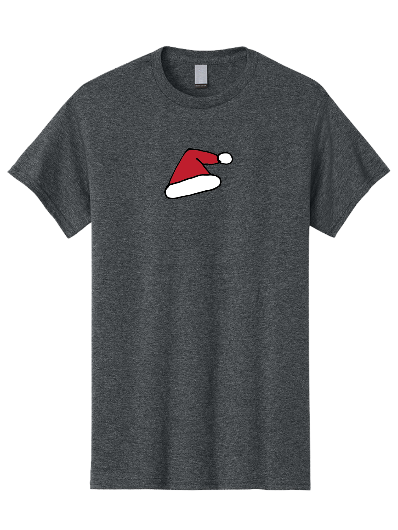 Santa-Hat-1 Men'S Graphic Tee, 100% Cotton, Comfortable Casual Summer Wear, Machine Washable, Christmas Hat, Red And White Hat, Festive Headwear, Holiday Accessory, Cartoon Style, Winter Wear, Santa Claus Hat Aab094 11