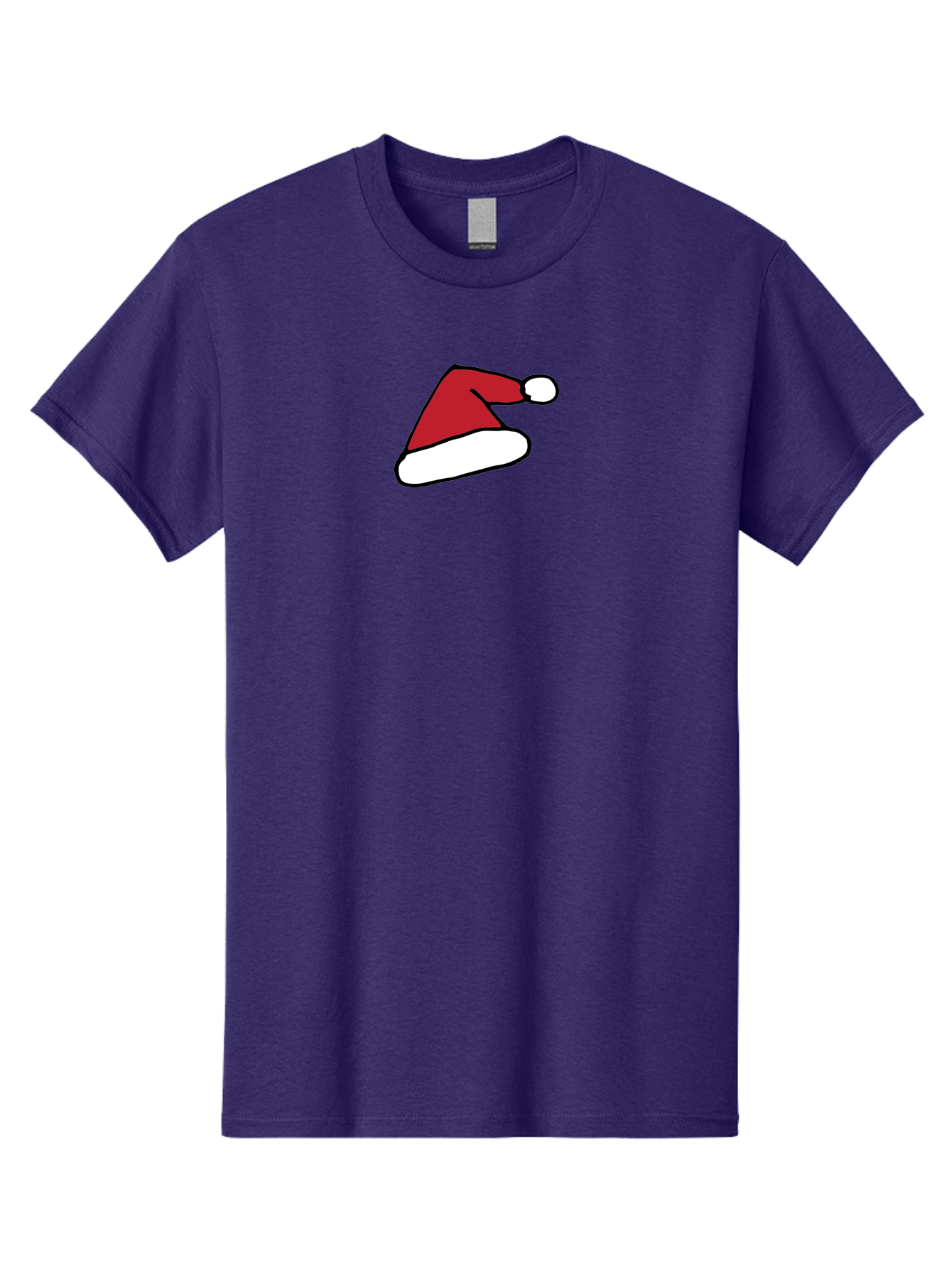 Santa-Hat-1 Men'S Graphic Tee, 100% Cotton, Comfortable Casual Summer Wear, Machine Washable, Christmas Hat, Red And White Hat, Festive Headwear, Holiday Accessory, Cartoon Style, Winter Wear, Santa Claus Hat Aab094 13