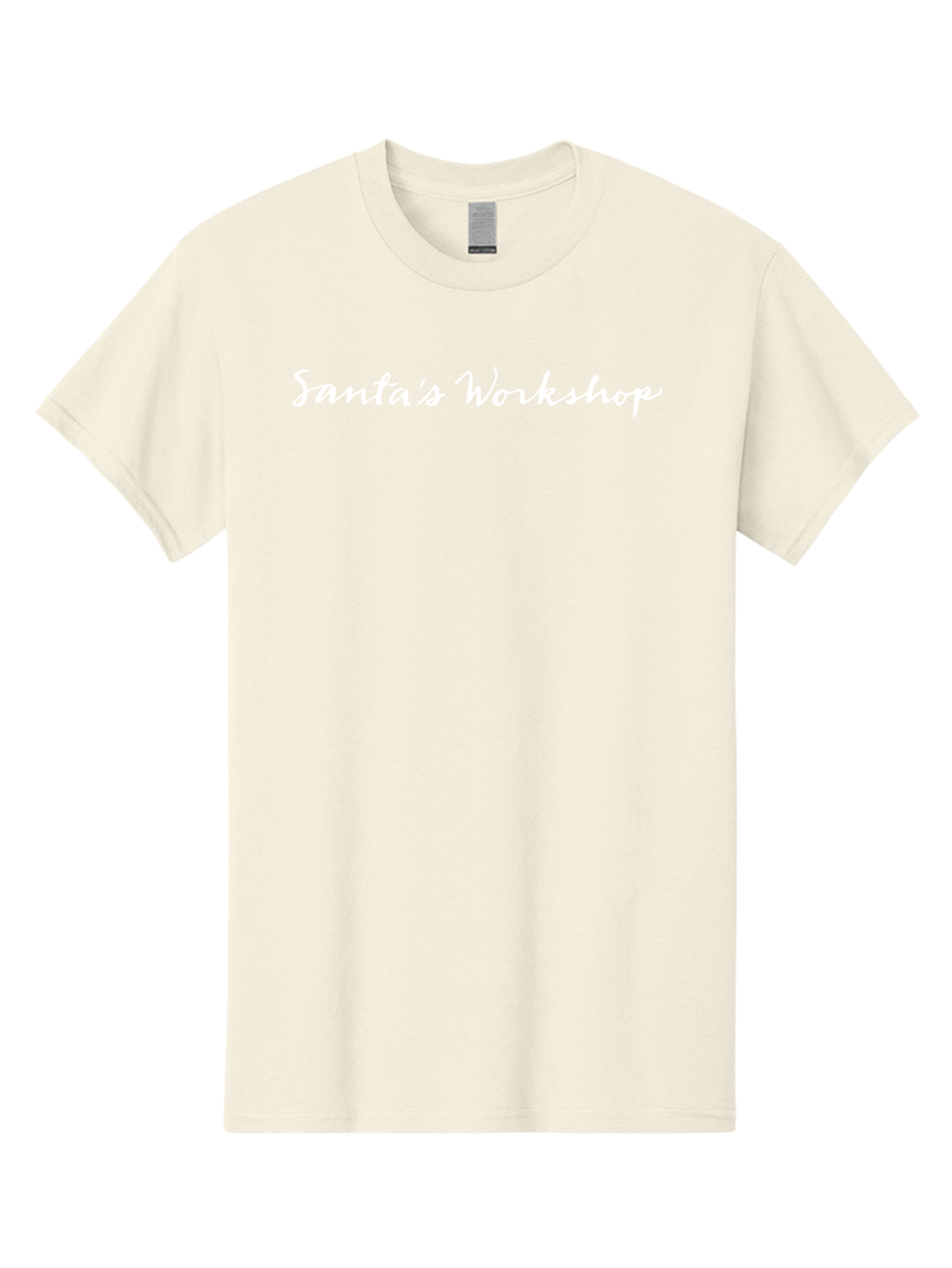 Santa-S-Workshop-1 Men'S Graphic Tee, 100% Cotton, Comfortable Casual Summer Wear, Machine Washable, Santa'S Workshop, Festive Sign, Christmas Theme, Holiday Graphics, Winter Wonderland, Joyful Atmosphere, Cursive Text Aab096 9