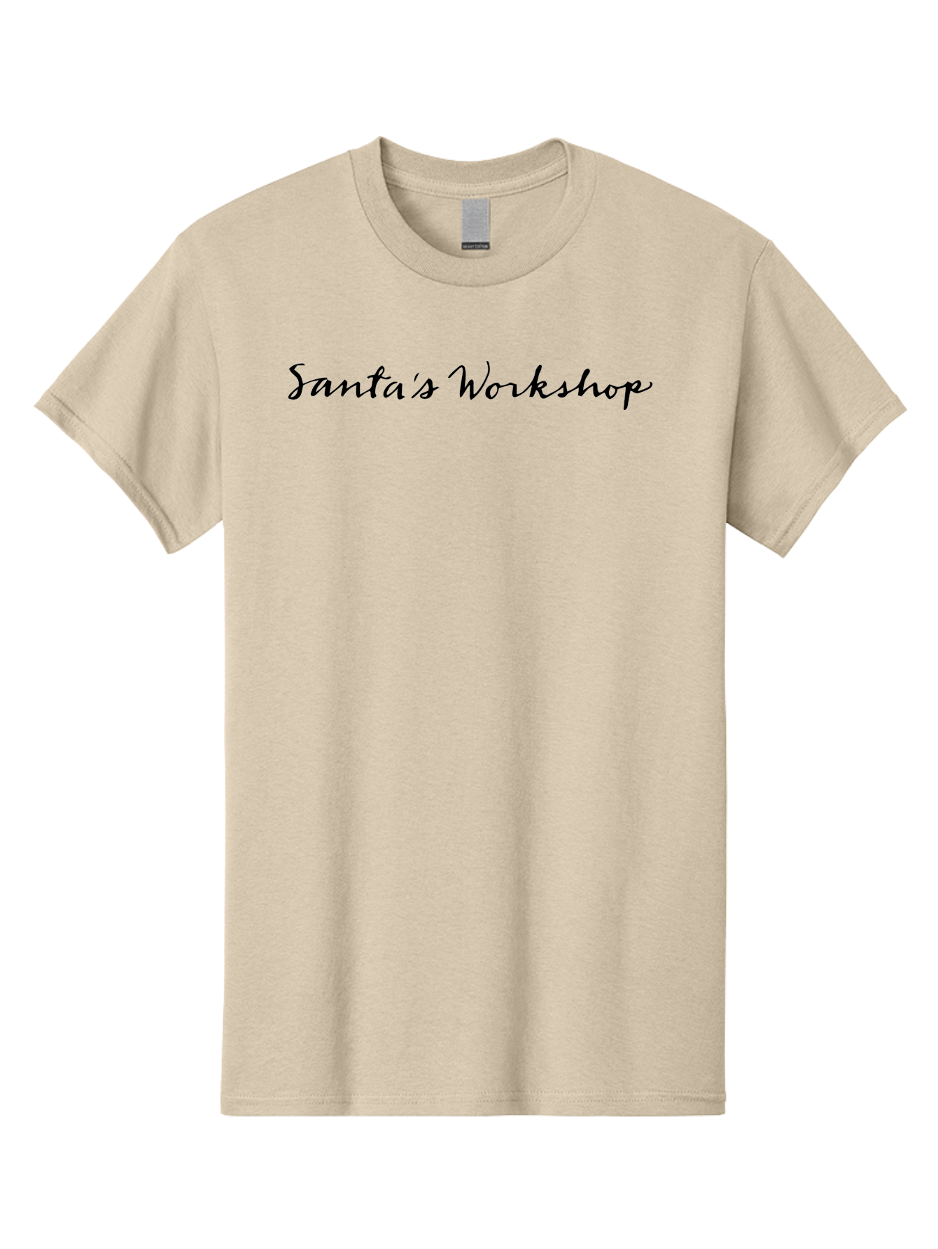 Santa-S-Workshop Men'S Graphic Tee, 100% Cotton, Comfortable Casual Summer Wear, Machine Washable, Santa'S Workshop, Christmas Theme, Holiday Season, Festive Atmosphere, Christmas Magic, North Pole, Toy Making Aab097 25