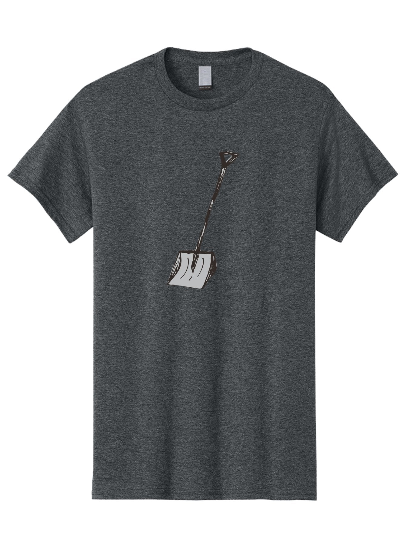 Shovel-1 Men'S Graphic Tee, 100% Cotton, Comfortable Casual Summer Wear, Machine Washable, Handheld Shovel, Gardening Tool, Digging Equipment, Metal Handle, Curved Blade, Rectangular Head, Simple Design, Illustration Style, Black Outline Aab101 14