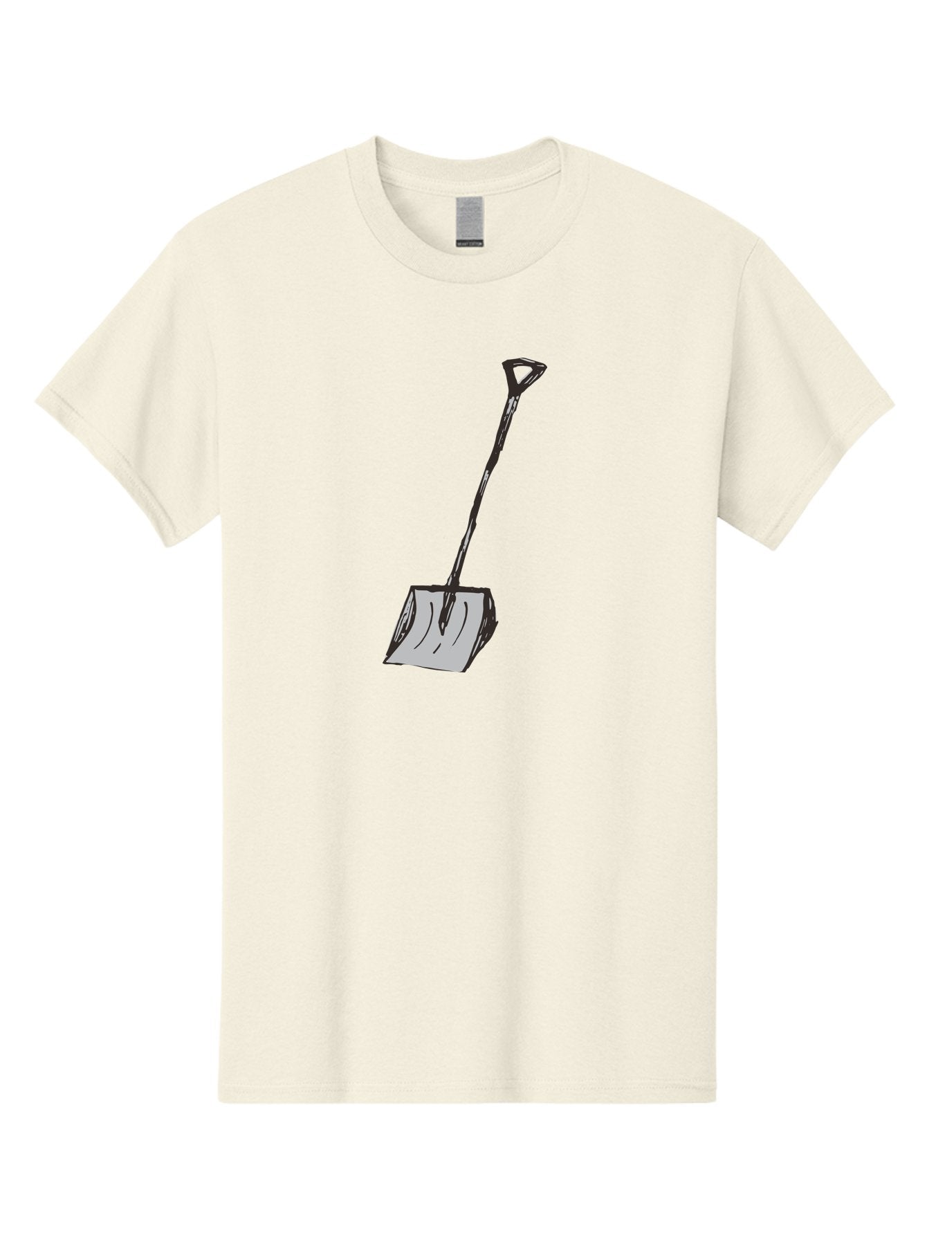 Shovel-1 Men'S Graphic Tee, 100% Cotton, Comfortable Casual Summer Wear, Machine Washable, Handheld Shovel, Gardening Tool, Digging Equipment, Metal Handle, Curved Blade, Rectangular Head, Simple Design, Illustration Style, Black Outline Aab101 6