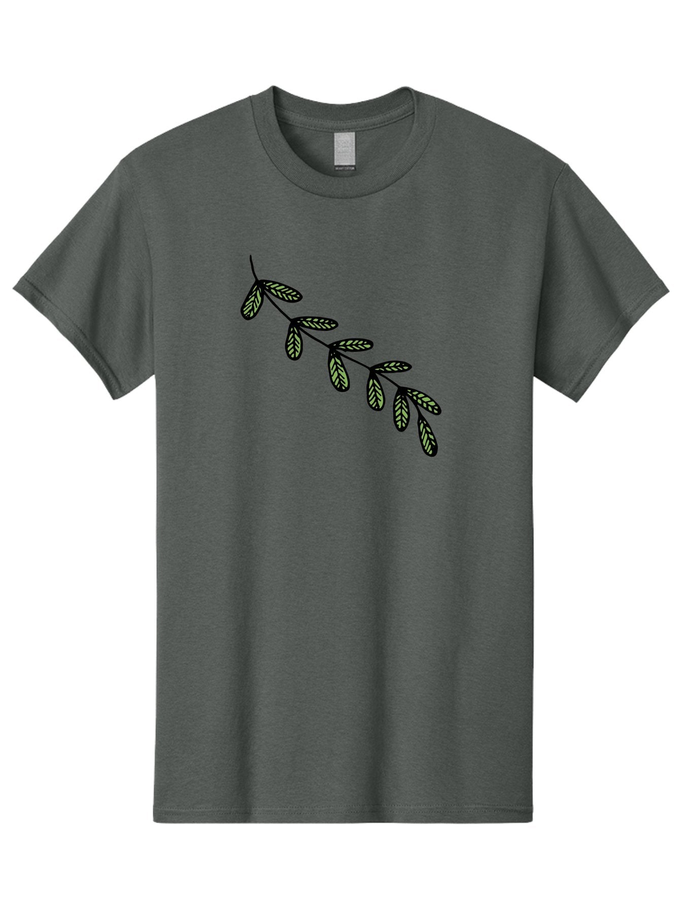 Simple-Leaves Men'S Graphic Tee, 100% Cotton, Comfortable Casual Summer Wear, Machine Washable, Simple Leaf Illustration, Minimalist Leaf Design, Black Leaves, Leaf Pattern, Botanical Art, Leaf Texture, Nature-Inspired Graphics Aab104 8