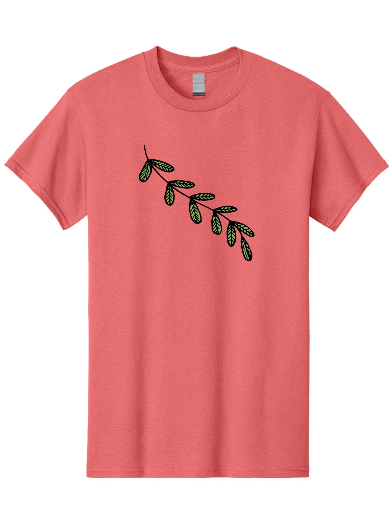 Simple-Leaves Men'S Graphic Tee, 100% Cotton, Comfortable Casual Summer Wear, Machine Washable, Simple Leaf Illustration, Minimalist Leaf Design, Black Leaves, Leaf Pattern, Botanical Art, Leaf Texture, Nature-Inspired Graphics Aab104 11