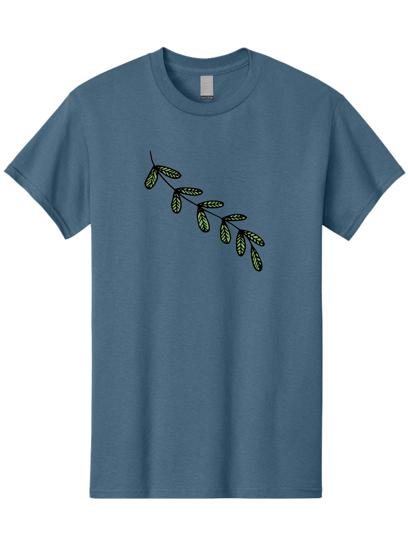 Simple-Leaves Men'S Graphic Tee, 100% Cotton, Comfortable Casual Summer Wear, Machine Washable, Simple Leaf Illustration, Minimalist Leaf Design, Black Leaves, Leaf Pattern, Botanical Art, Leaf Texture, Nature-Inspired Graphics Aab104 11