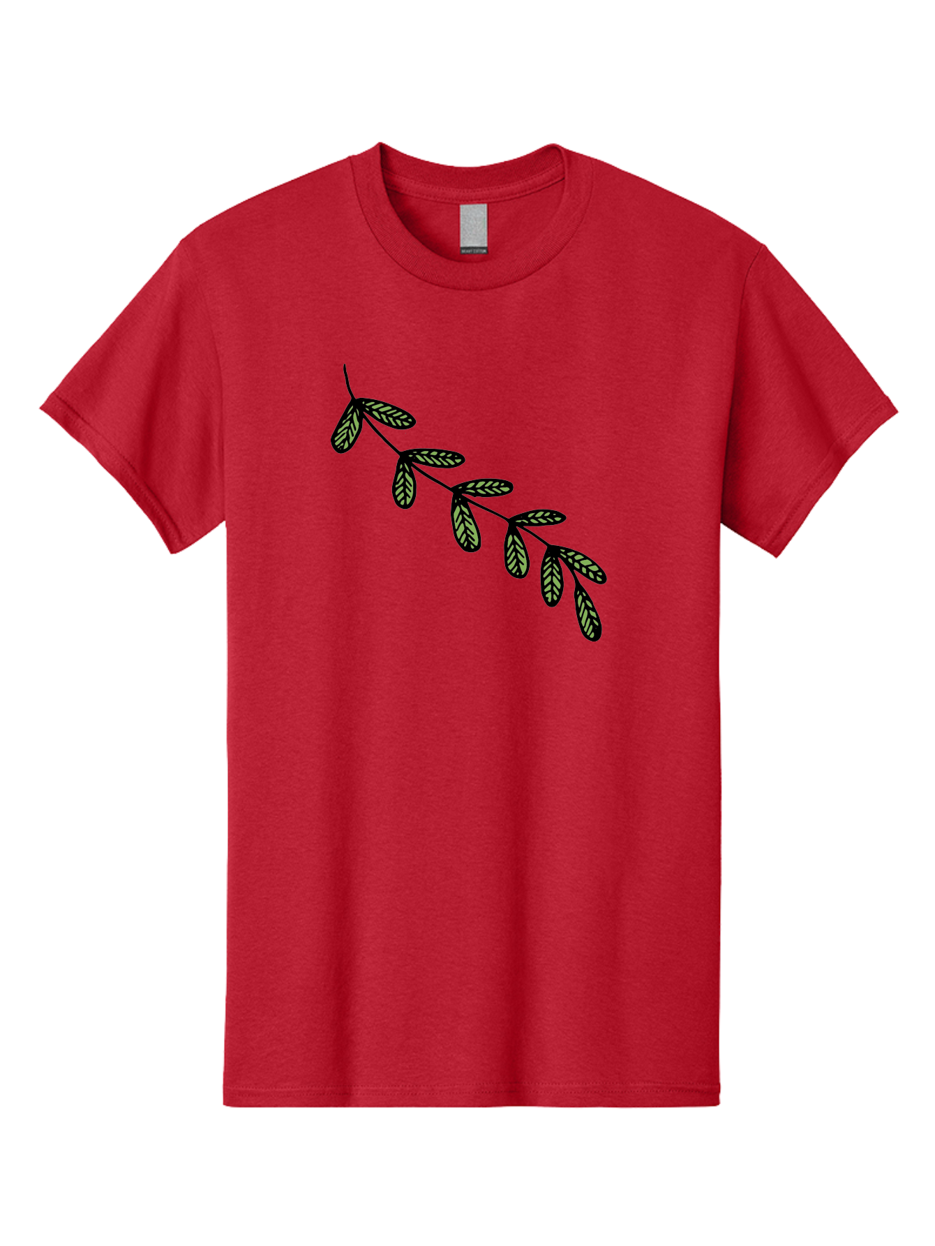 Simple-Leaves Men'S Graphic Tee, 100% Cotton, Comfortable Casual Summer Wear, Machine Washable, Simple Leaf Illustration, Minimalist Leaf Design, Black Leaves, Leaf Pattern, Botanical Art, Leaf Texture, Nature-Inspired Graphics Aab104 23