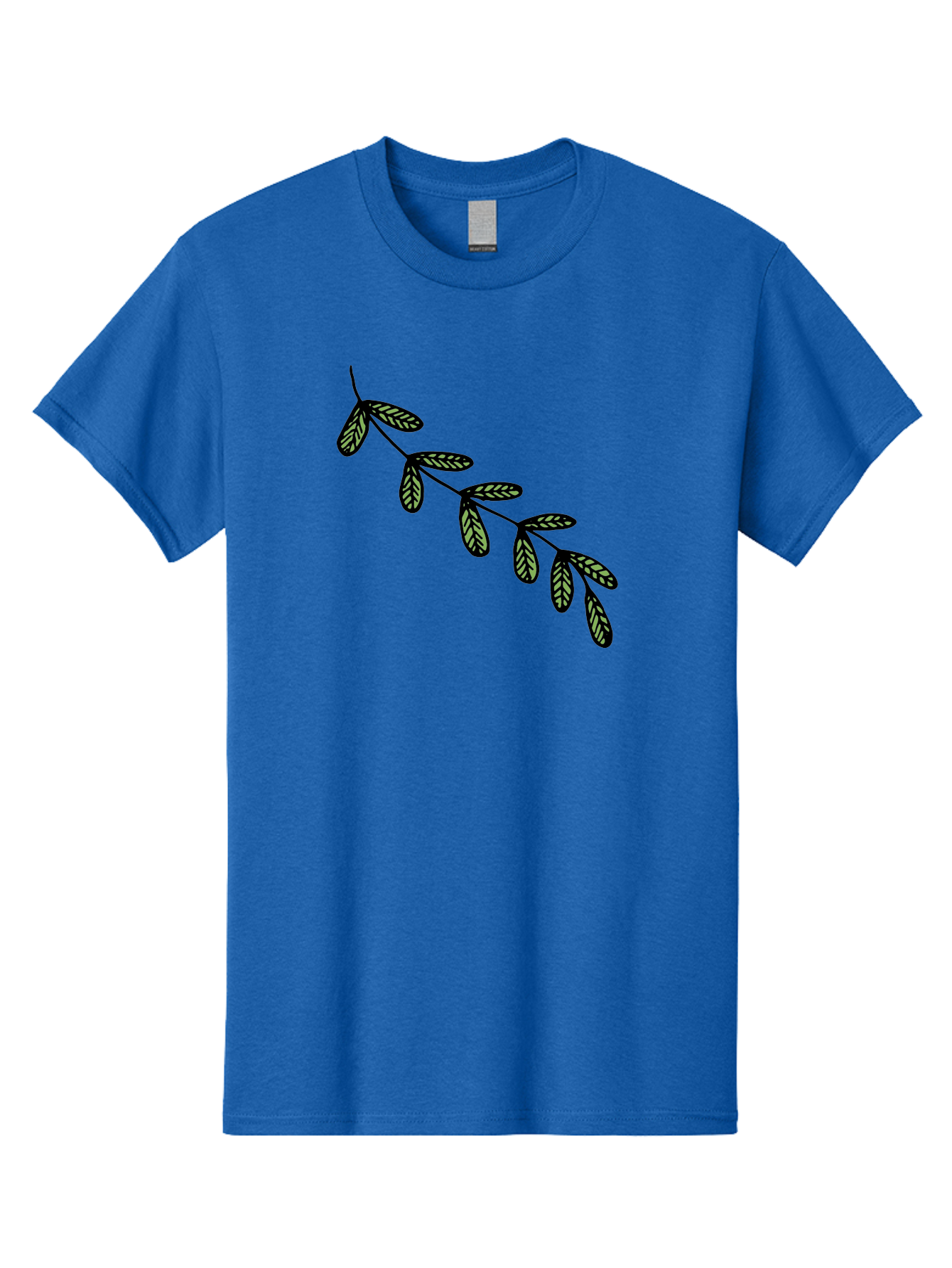 Simple-Leaves Men'S Graphic Tee, 100% Cotton, Comfortable Casual Summer Wear, Machine Washable, Simple Leaf Illustration, Minimalist Leaf Design, Black Leaves, Leaf Pattern, Botanical Art, Leaf Texture, Nature-Inspired Graphics Aab104 25