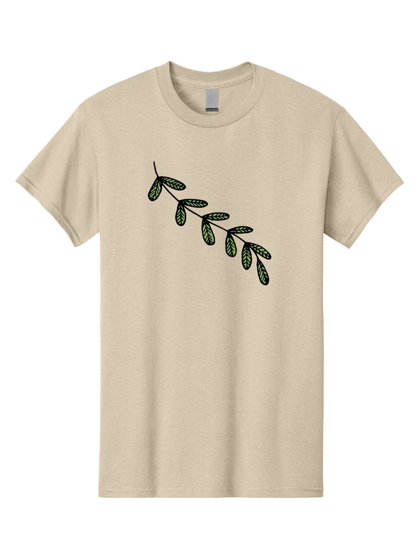 Simple-Leaves Men'S Graphic Tee, 100% Cotton, Comfortable Casual Summer Wear, Machine Washable, Simple Leaf Illustration, Minimalist Leaf Design, Black Leaves, Leaf Pattern, Botanical Art, Leaf Texture, Nature-Inspired Graphics Aab104