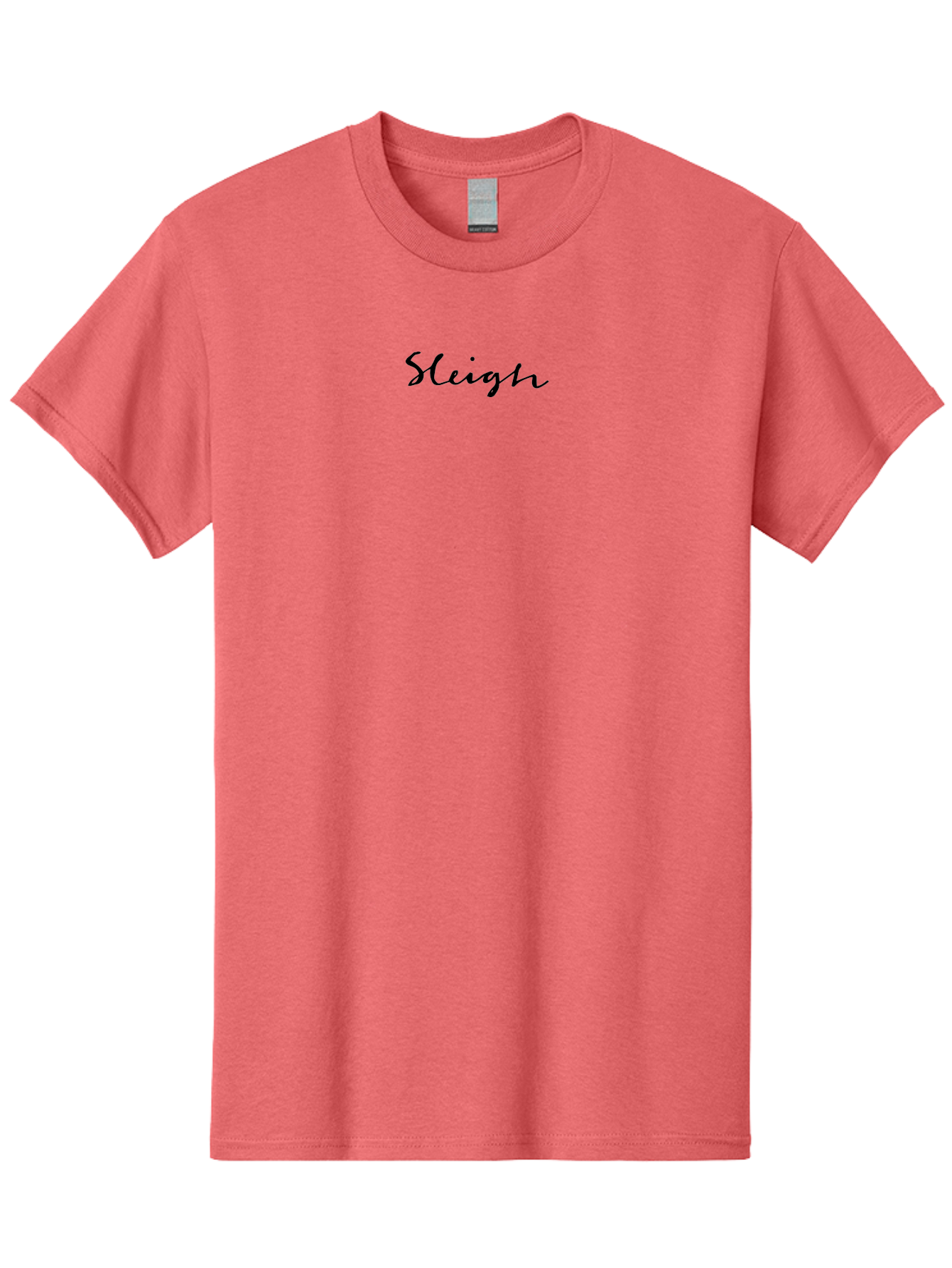 Sleigh-2 Men'S Graphic Tee, 100% Cotton, Comfortable Casual Summer Wear, Machine Washable, Sleigh, Cursive Font, Black Text, Christmas, Holiday, Winter Season, Festive Atmosphere, Elegant Script Aab106 17