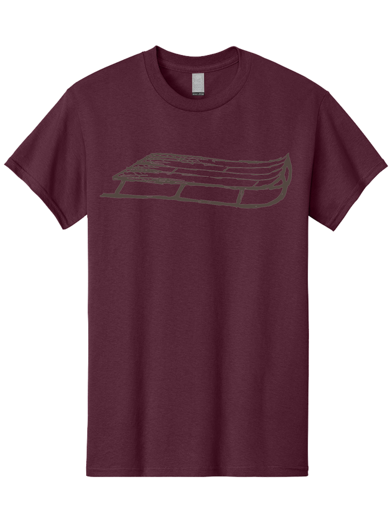 Sleigh Men'S Graphic Tee, 100% Cotton, Comfortable Casual Summer Wear, Machine Washable, Winter Sled, Festive Season, Snow Ride, Joyful Activity, Wooden Frame, Curved Runners, Holiday Fun, Winter Sport, Snowy Landscape, Cold Weather, Aab109