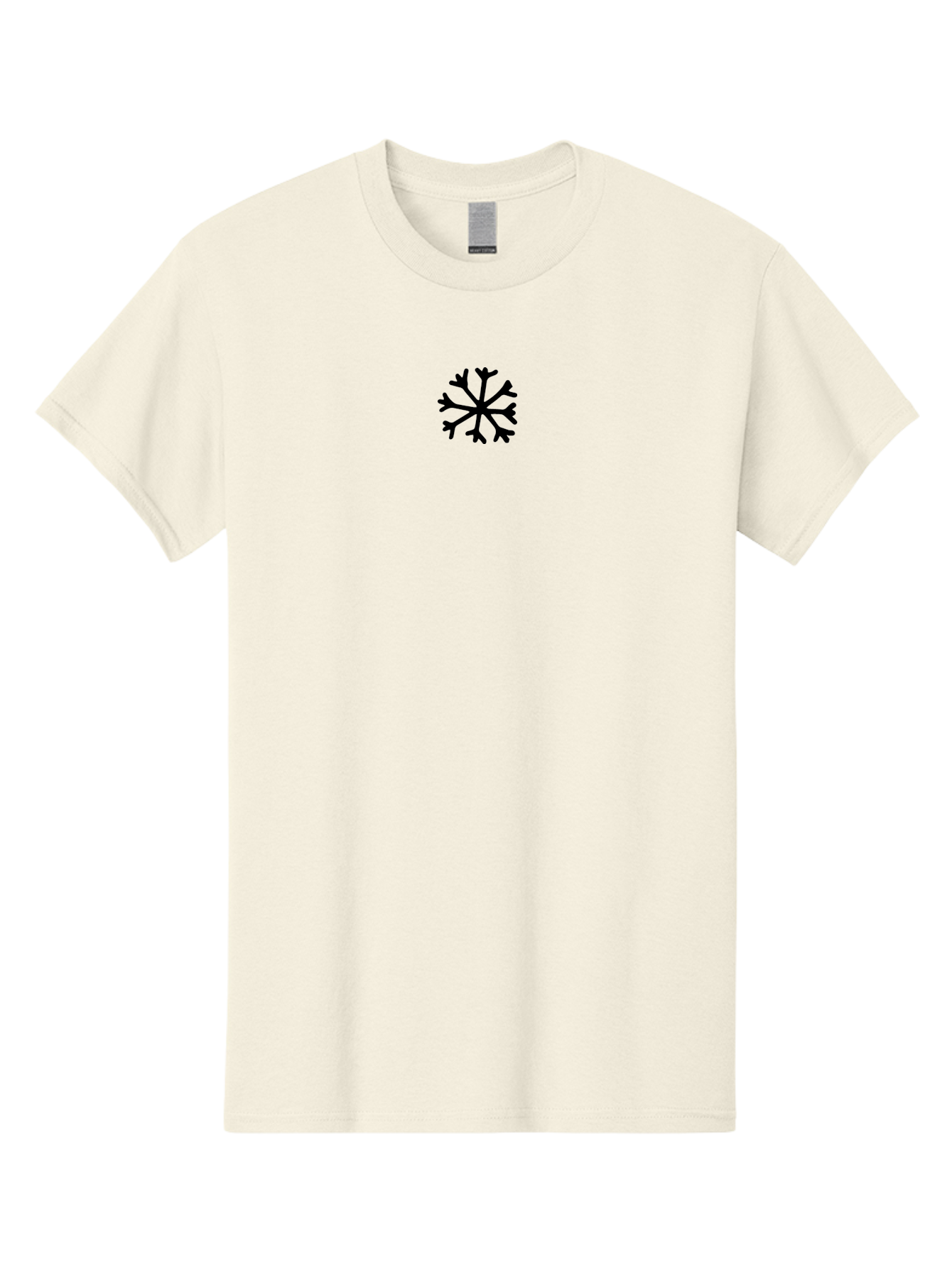 Snowflake-2 Men'S Graphic Tee, 100% Cotton, Comfortable Casual Summer Wear, Machine Washable, Snowflake Icon, Winter Symbol, Frosty Design, Black Silhouette, Simple Graphics, Minimalist Art, Seasonal Decoration, Cold Weather Motif Aab113 17