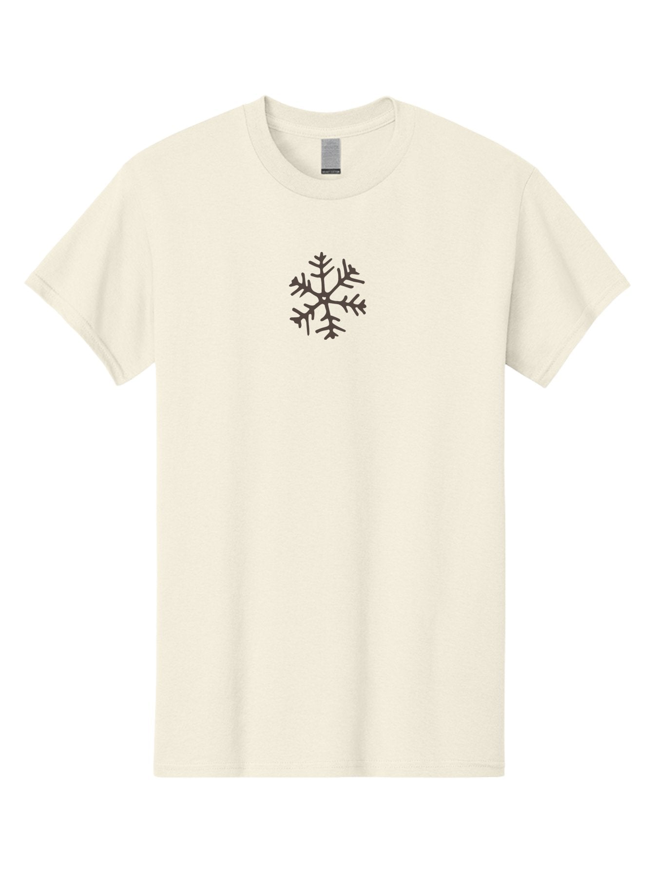 Snowflake-4 Men'S Graphic Tee, 100% Cotton, Comfortable Casual Summer Wear, Machine Washable, Snowflake Design, Winter Symbol, Frosty Pattern, Intricate Details, Dark Gray Silhouette, Symmetrical Shape, Festive Element, Seasonal Decoration Aab115 11