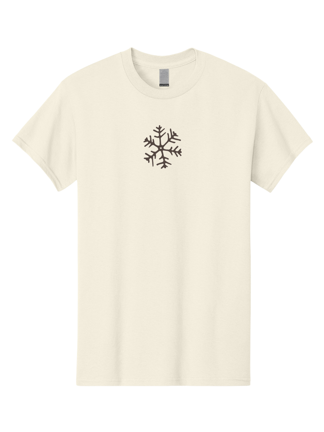 Snowflake-4 Men'S Graphic Tee, 100% Cotton, Comfortable Casual Summer Wear, Machine Washable, Snowflake Design, Winter Symbol, Frosty Pattern, Intricate Details, Dark Gray Silhouette, Symmetrical Shape, Festive Element, Seasonal Decoration Aab115 7