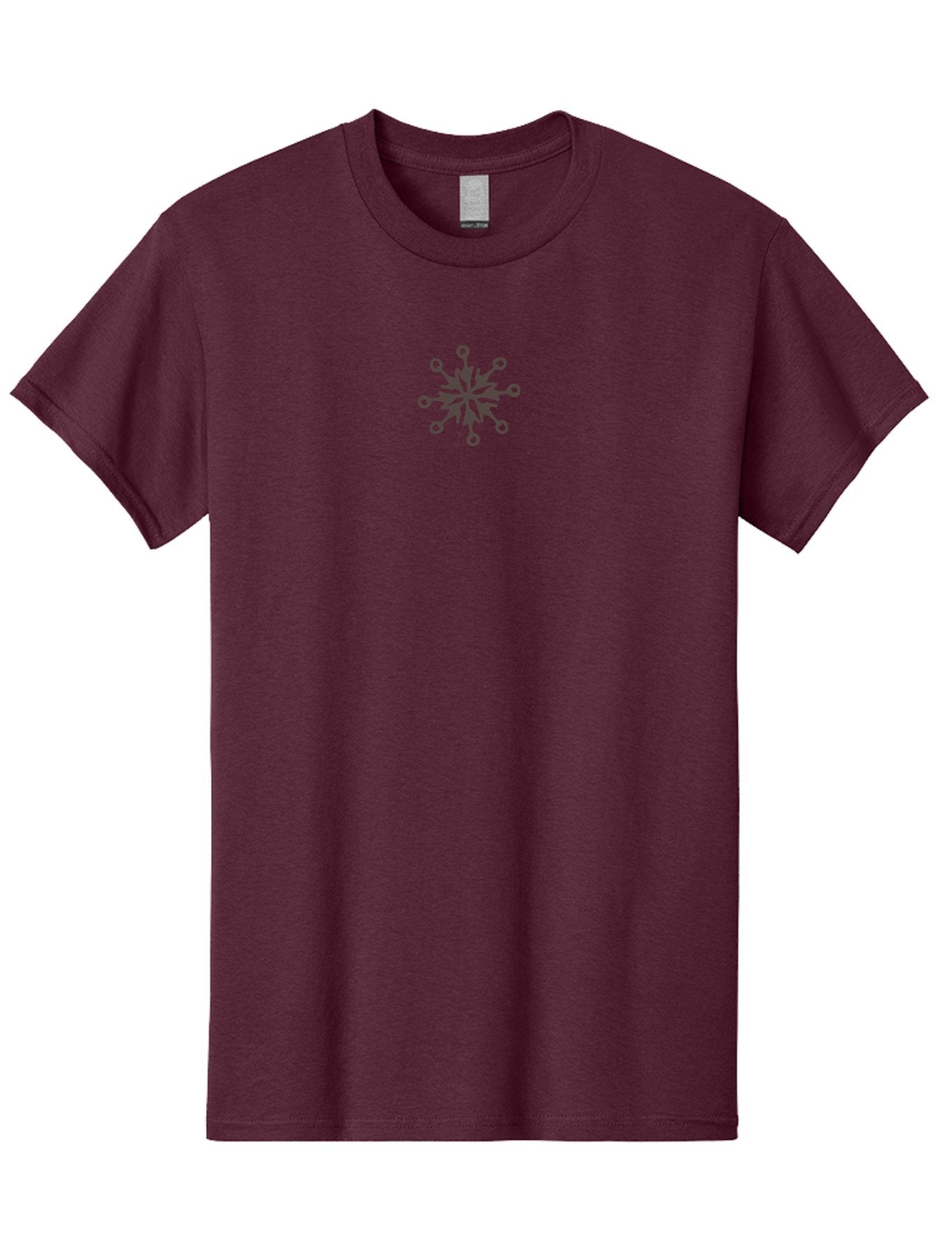 Snowflake-5 Men'S Graphic Tee, 100% Cotton, Comfortable Casual Summer Wear, Machine Washable, Snowflake, Intricate Design, Symmetrical Pattern, Delicate Features, Winter Theme, Frosty Feel, Icy Texture Aab116 10