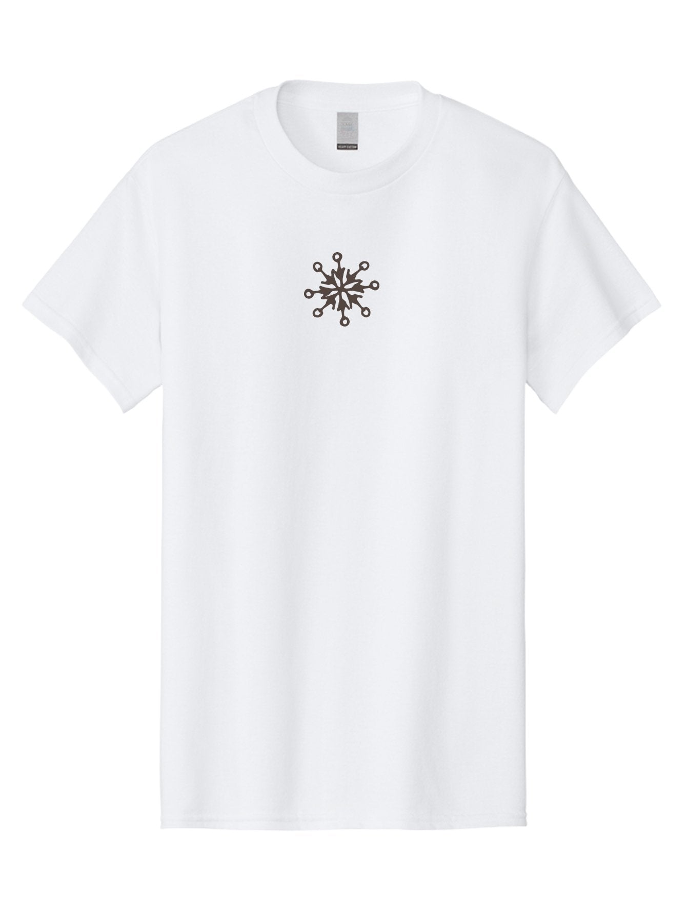 Snowflake-5 Men'S Graphic Tee, 100% Cotton, Comfortable Casual Summer Wear, Machine Washable, Snowflake, Intricate Design, Symmetrical Pattern, Delicate Features, Winter Theme, Frosty Feel, Icy Texture Aab116 3
