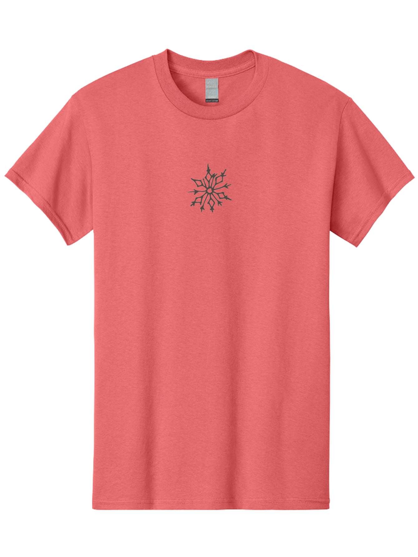Snowflake-6 Men'S Graphic Tee, 100% Cotton, Comfortable Casual Summer Wear, Machine Washable, Simple Snowflake Design, Minimalist Winter Symbol, Delicate Frost Pattern, Purple Snowflake, Seasonal Decoration, Winter Wonderland, Aab117 17
