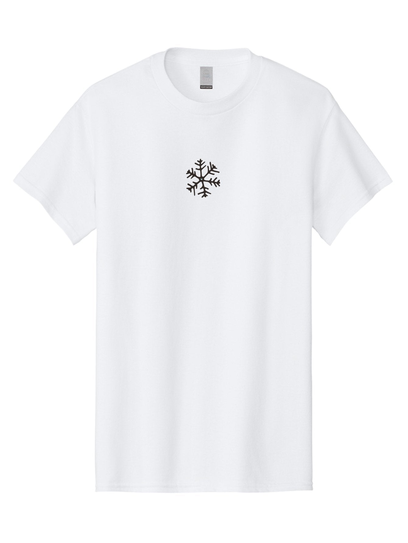 Snowflake-9 Men'S Graphic Tee, 100% Cotton, Comfortable Casual Summer Wear, Machine Washable, Snowflake, Winter Wonderland, Frosty Design, Delicate Pattern, Intricate Details, Symmetrical Shape, Cold Weather, Winter Season, Frosty Atmosphere, Aab120 9