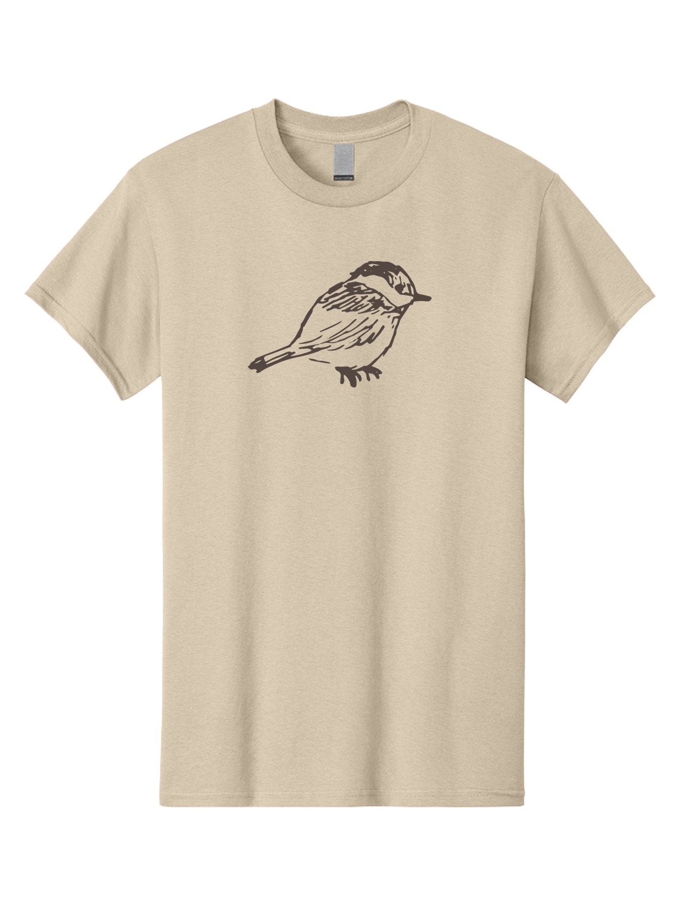 Sparrow Men'S Graphic Tee, 100% Cotton, Comfortable Casual Summer Wear, Machine Washable, Simple Bird, Illustration Art, Minimalist Design, Animal Graphics, Wildlife Illustration, Bird Species Aab130 4