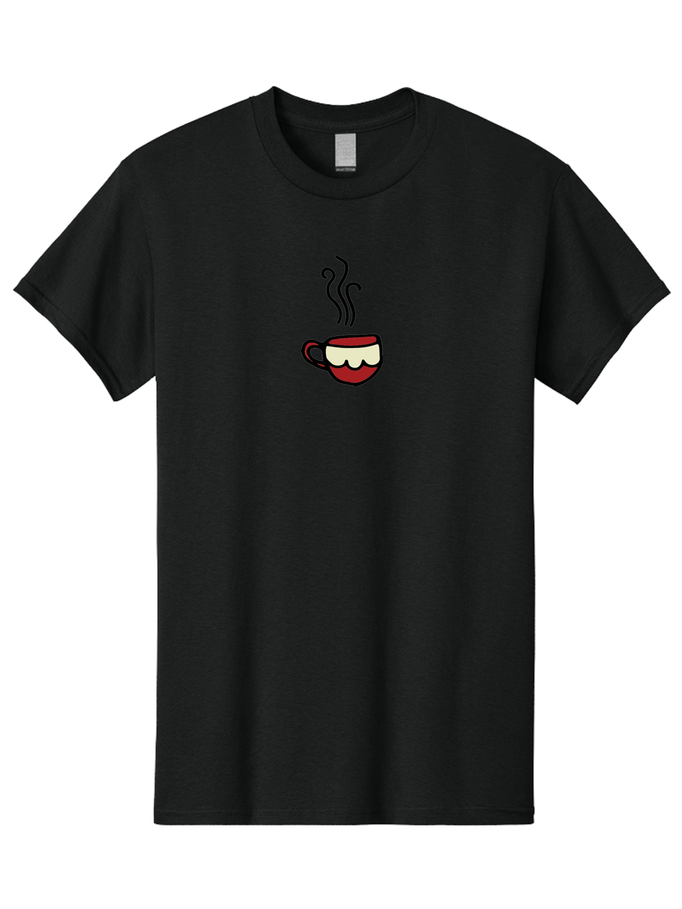 Steaming-Cup Men'S Graphic Tee, 100% Cotton, Comfortable Casual Summer Wear, Machine Washable, Steaming Hot Coffee, Morning Pick-Me-Up, Coffee Break, Hot Beverage, Coffee Cup, Hot Drink, Daily Grind Aab138