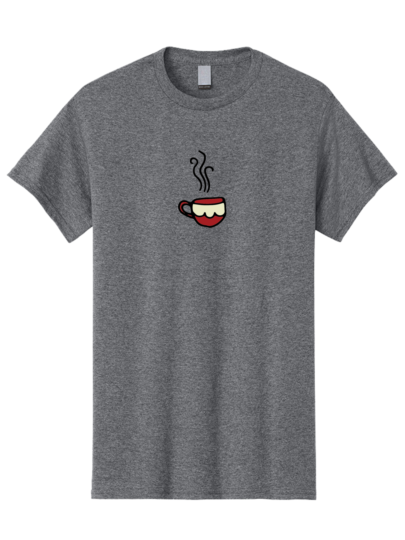 Steaming-Cup Men'S Graphic Tee, 100% Cotton, Comfortable Casual Summer Wear, Machine Washable, Steaming Hot Coffee, Morning Pick-Me-Up, Coffee Break, Hot Beverage, Coffee Cup, Hot Drink, Daily Grind Aab138 9
