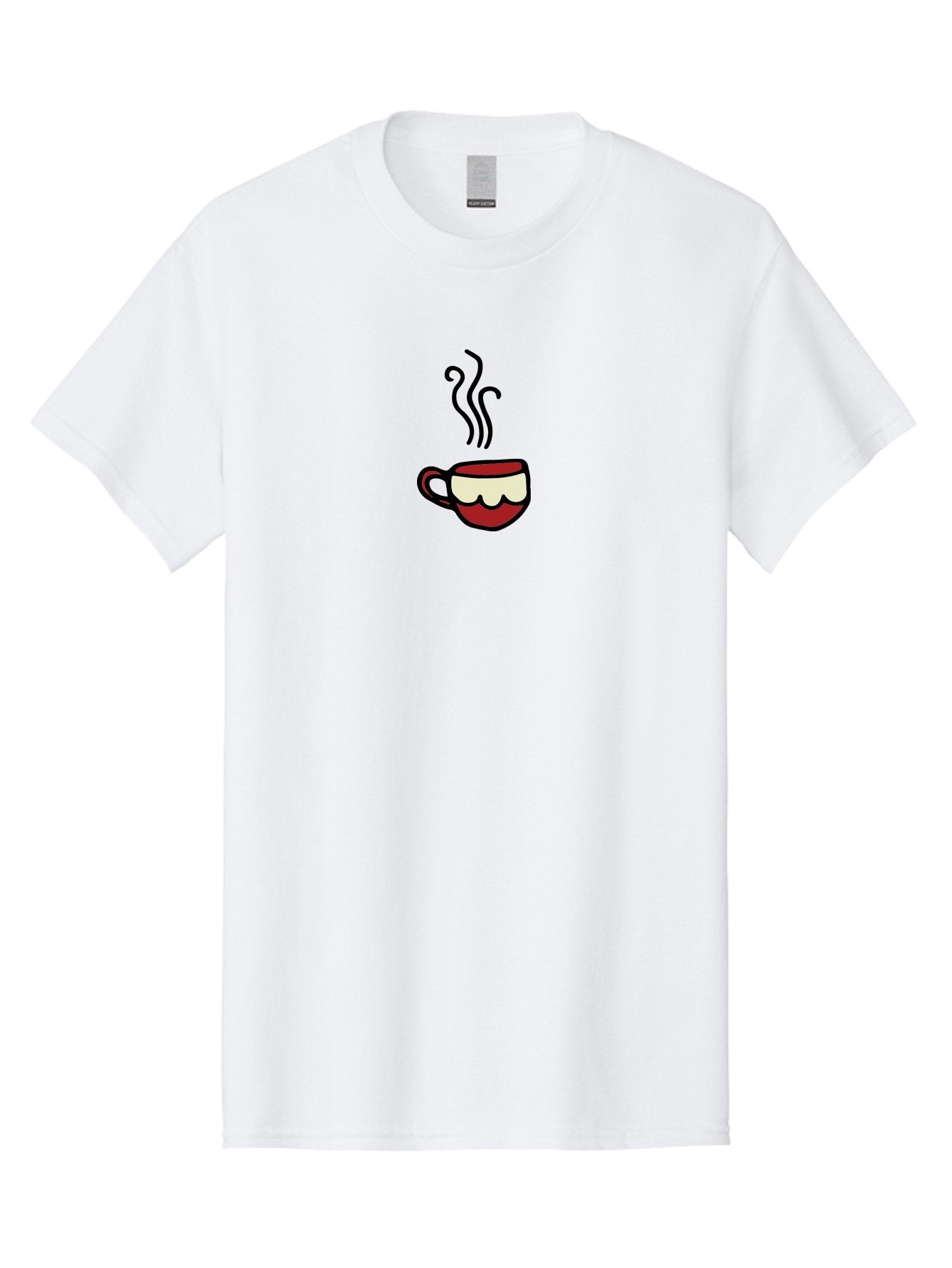 Steaming-Cup Men'S Graphic Tee, 100% Cotton, Comfortable Casual Summer Wear, Machine Washable, Steaming Hot Coffee, Morning Pick-Me-Up, Coffee Break, Hot Beverage, Coffee Cup, Hot Drink, Daily Grind Aab138 9