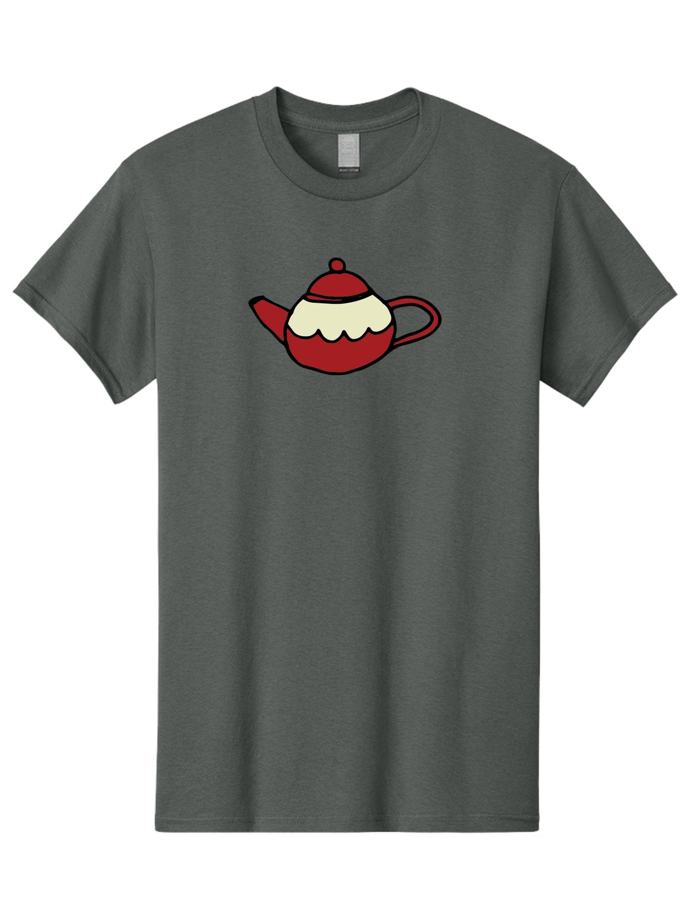 Teapot Men'S Graphic Tee, 100% Cotton, Comfortable Casual Summer Wear, Machine Washable, Teapot, Red Teapot, Cartoon Teapot, Tea, Beverage, Hospitality, Comfort, Whimsical Illustration, Tea Party, Digital Art Aab142 8