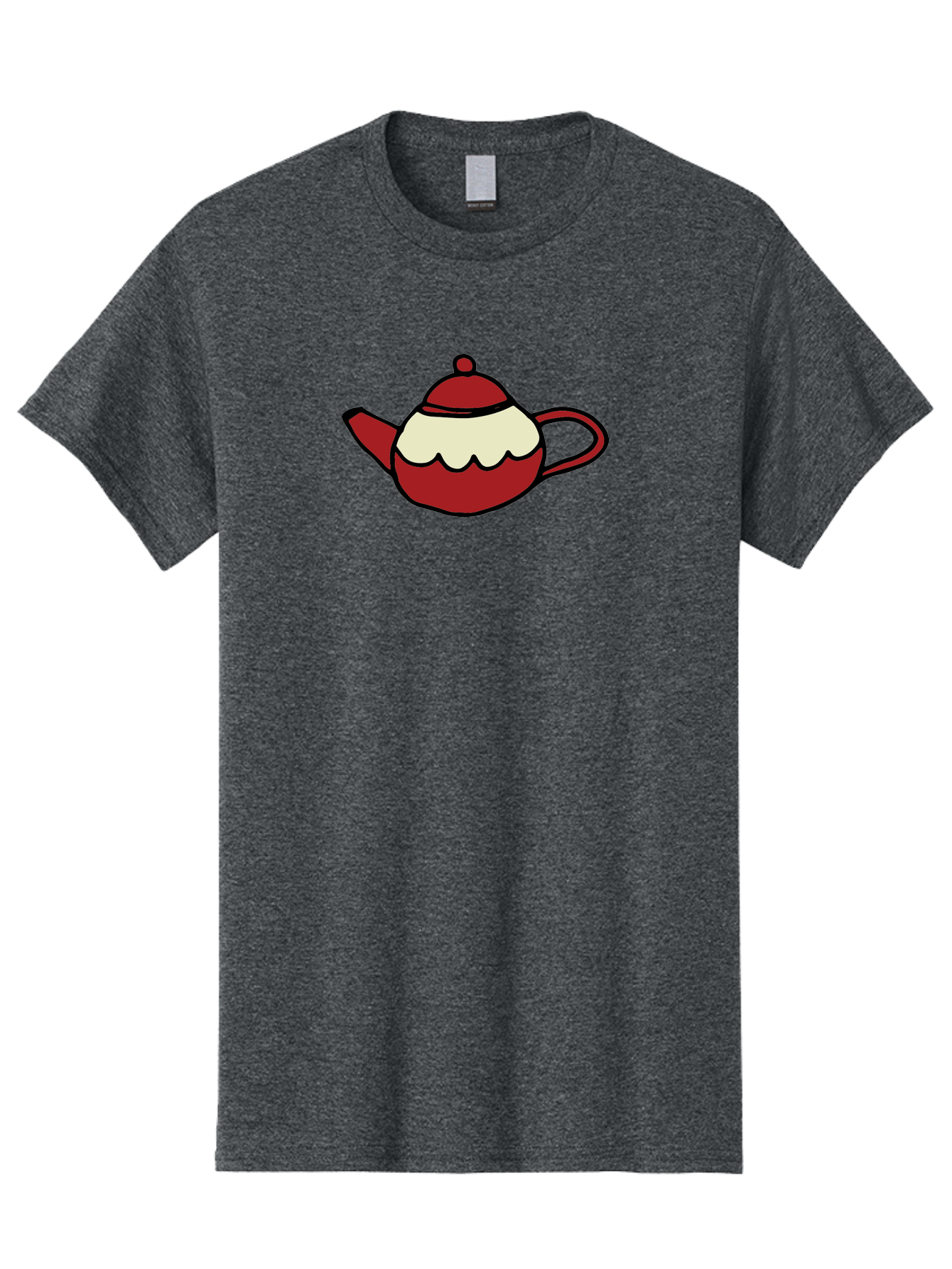Teapot Men'S Graphic Tee, 100% Cotton, Comfortable Casual Summer Wear, Machine Washable, Teapot, Red Teapot, Cartoon Teapot, Tea, Beverage, Hospitality, Comfort, Whimsical Illustration, Tea Party, Digital Art Aab142 7