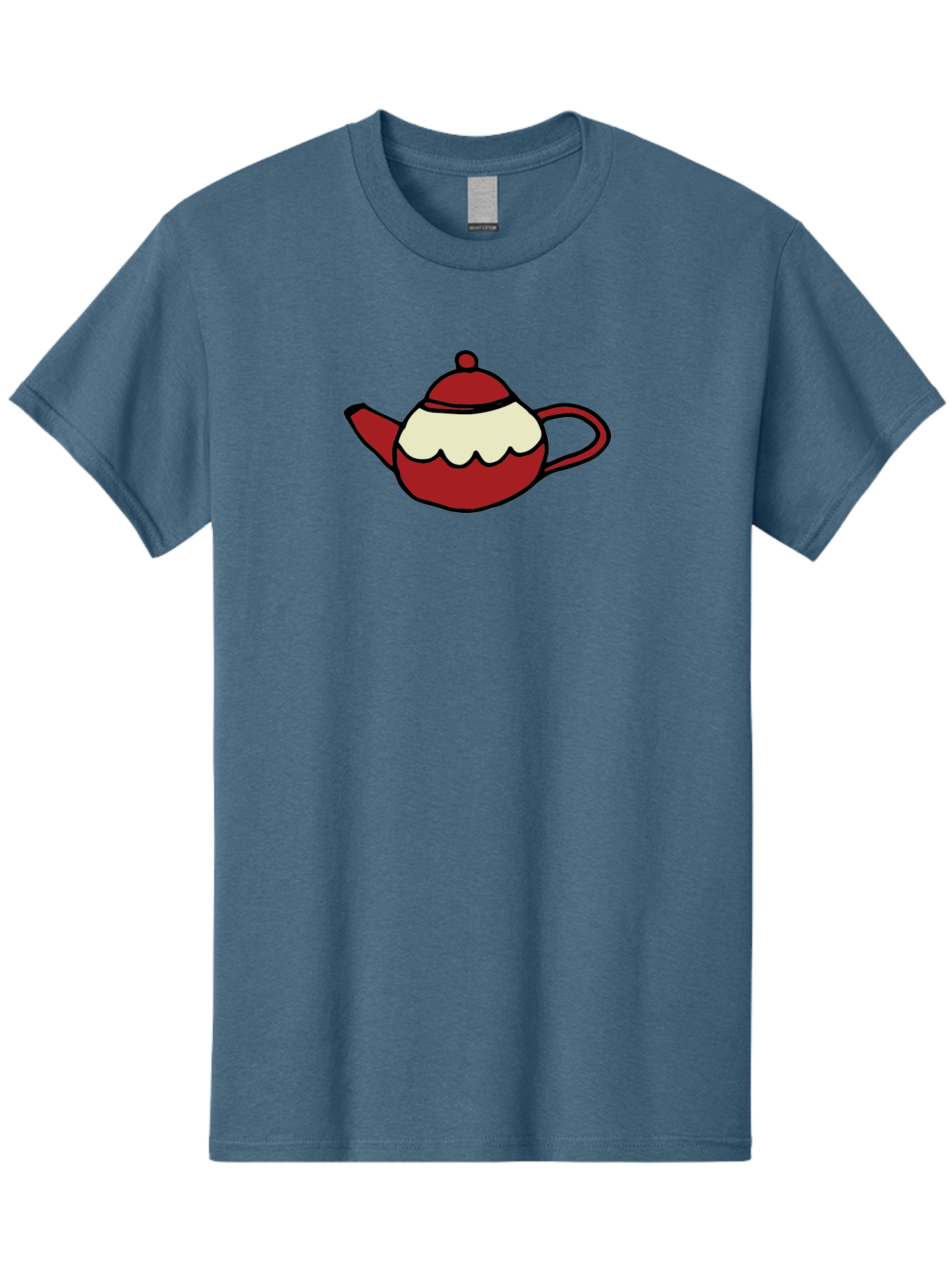 Teapot Men'S Graphic Tee, 100% Cotton, Comfortable Casual Summer Wear, Machine Washable, Teapot, Red Teapot, Cartoon Teapot, Tea, Beverage, Hospitality, Comfort, Whimsical Illustration, Tea Party, Digital Art Aab142 11