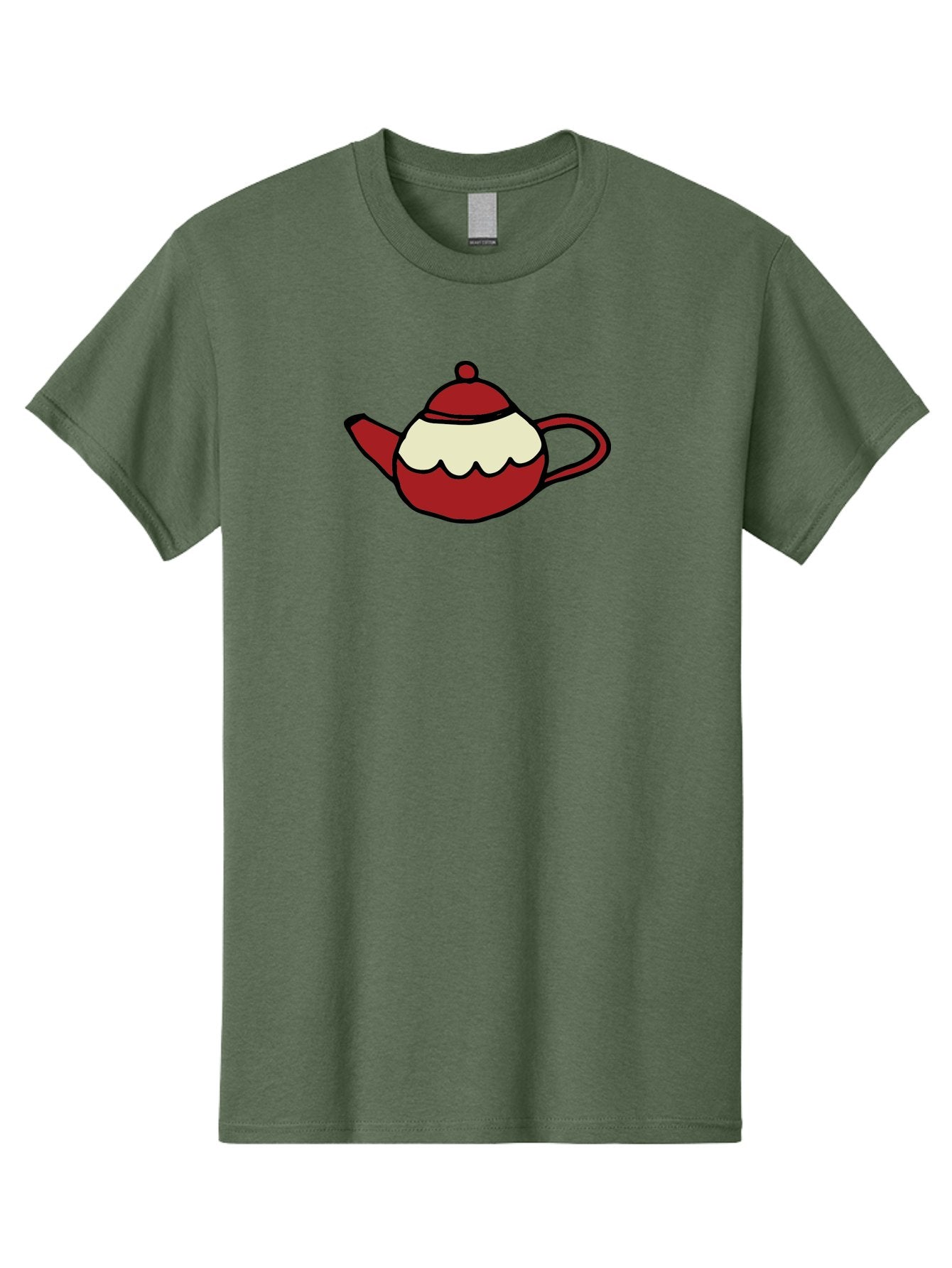 Teapot Men'S Graphic Tee, 100% Cotton, Comfortable Casual Summer Wear, Machine Washable, Teapot, Red Teapot, Cartoon Teapot, Tea, Beverage, Hospitality, Comfort, Whimsical Illustration, Tea Party, Digital Art Aab142 7