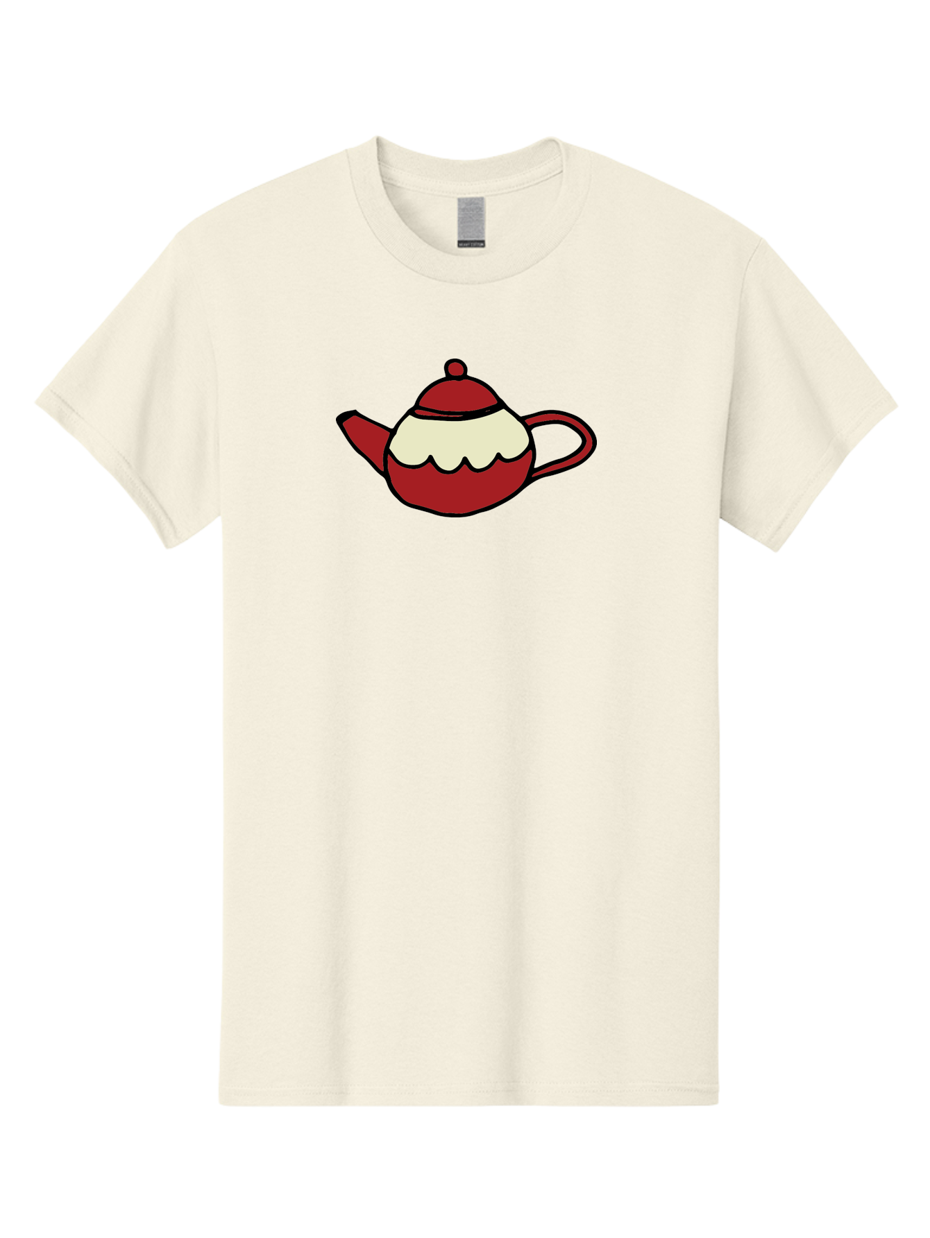 Teapot Men'S Graphic Tee, 100% Cotton, Comfortable Casual Summer Wear, Machine Washable, Teapot, Red Teapot, Cartoon Teapot, Tea, Beverage, Hospitality, Comfort, Whimsical Illustration, Tea Party, Digital Art Aab142 17