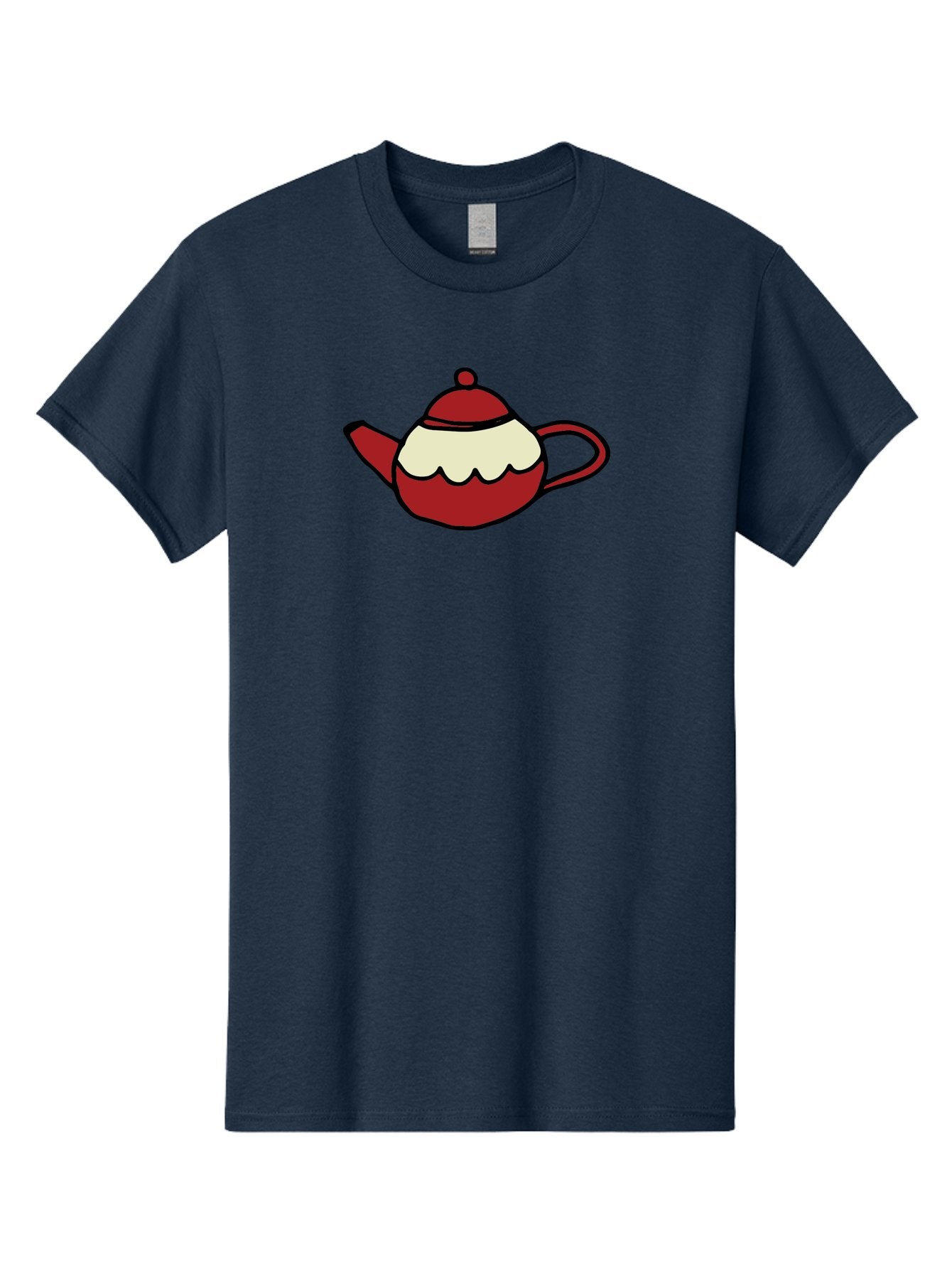 Teapot Men'S Graphic Tee, 100% Cotton, Comfortable Casual Summer Wear, Machine Washable, Teapot, Red Teapot, Cartoon Teapot, Tea, Beverage, Hospitality, Comfort, Whimsical Illustration, Tea Party, Digital Art Aab142 10