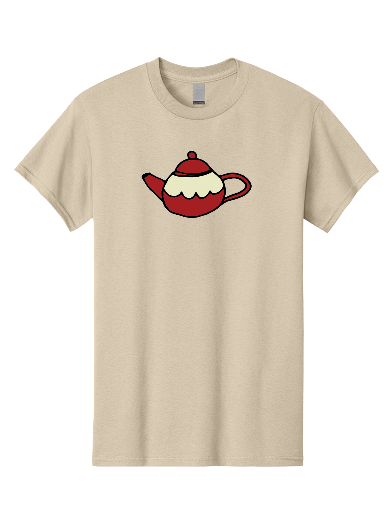 Teapot Men'S Graphic Tee, 100% Cotton, Comfortable Casual Summer Wear, Machine Washable, Teapot, Red Teapot, Cartoon Teapot, Tea, Beverage, Hospitality, Comfort, Whimsical Illustration, Tea Party, Digital Art Aab142 27