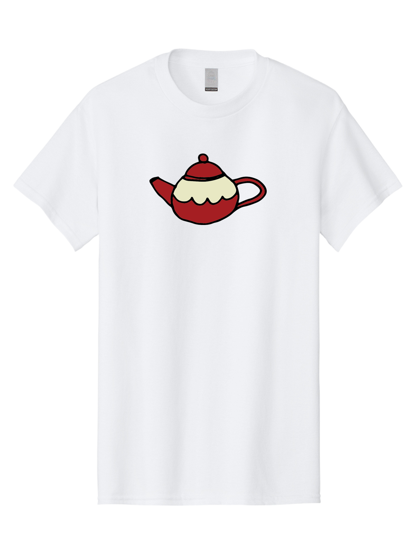 Teapot Men'S Graphic Tee, 100% Cotton, Comfortable Casual Summer Wear, Machine Washable, Teapot, Red Teapot, Cartoon Teapot, Tea, Beverage, Hospitality, Comfort, Whimsical Illustration, Tea Party, Digital Art Aab142 29