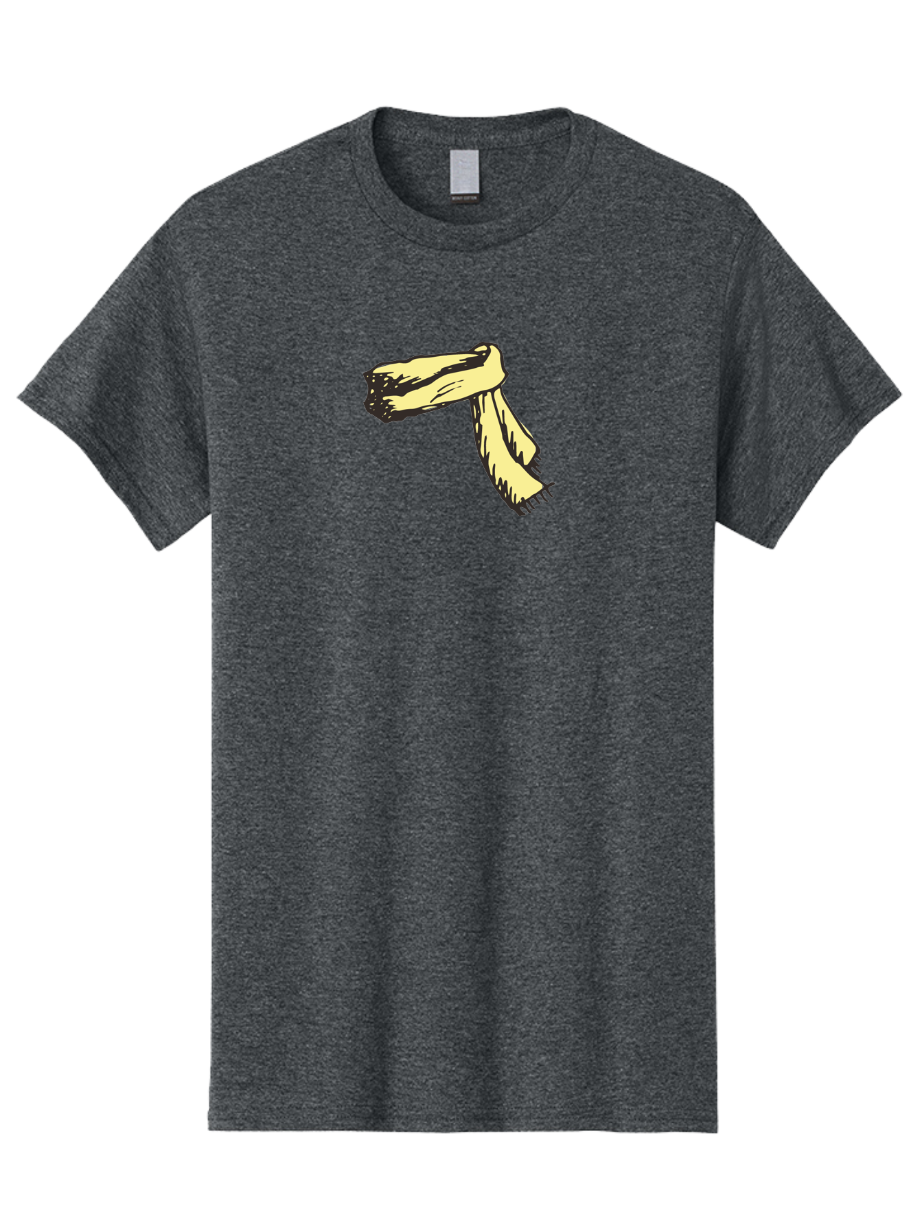 Torn-Fabric Men'S Graphic Tee, 100% Cotton, Comfortable Casual Summer Wear, Machine Washable, Yellow Scarf, Casual Fashion, Accessory, Stylish Look, Fashion Trend, Winter Wear, Clothing Accessory Aab146 7