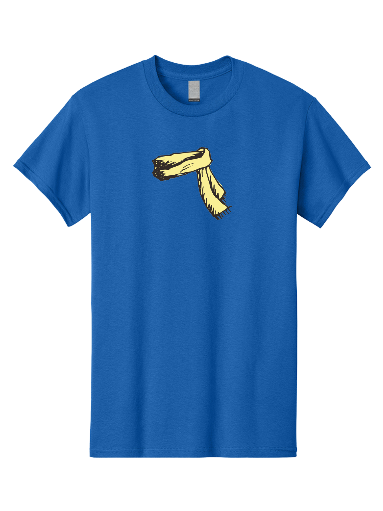 Torn-Fabric Men'S Graphic Tee, 100% Cotton, Comfortable Casual Summer Wear, Machine Washable, Yellow Scarf, Casual Fashion, Accessory, Stylish Look, Fashion Trend, Winter Wear, Clothing Accessory Aab146 25