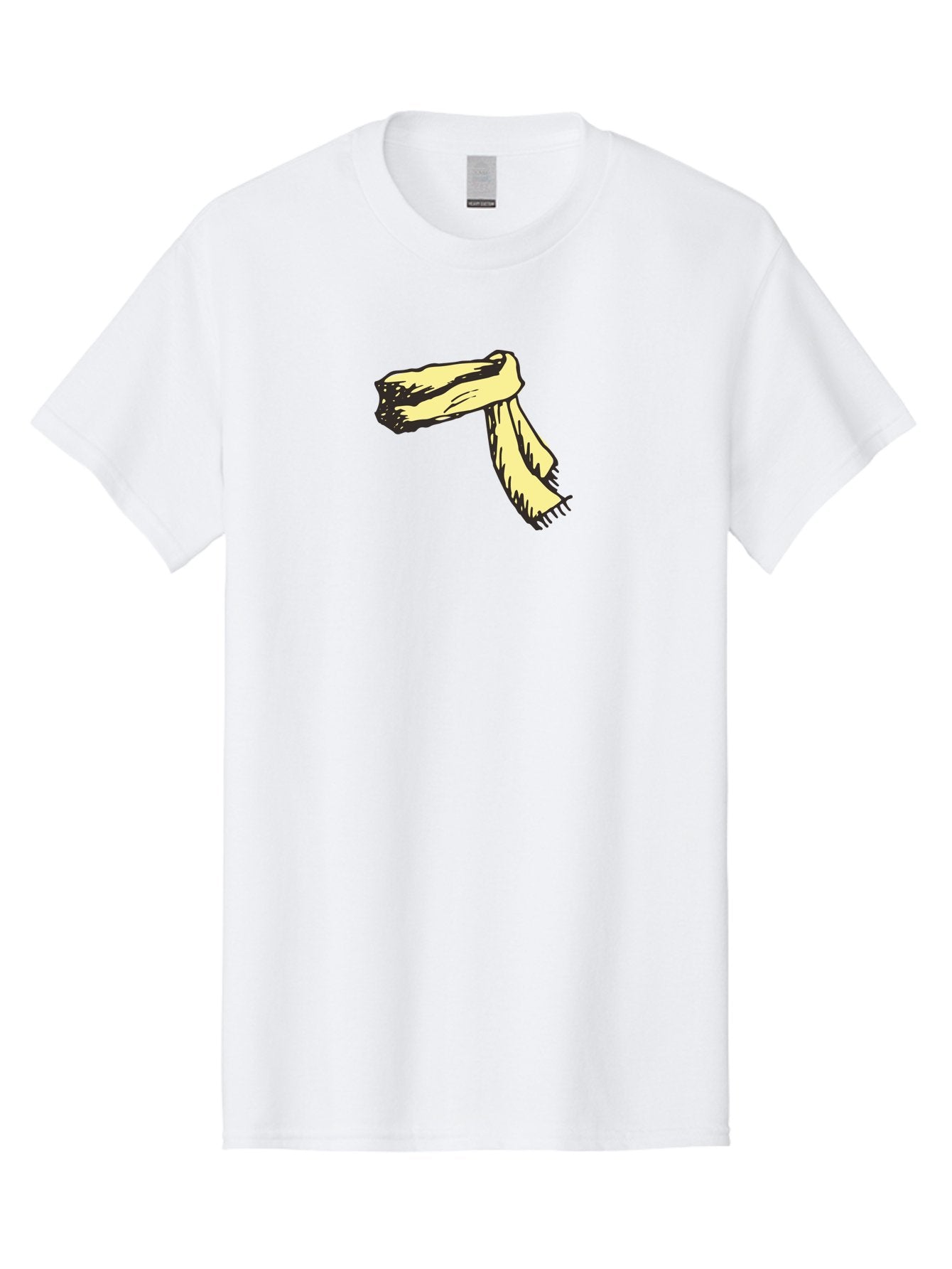 Torn-Fabric Men'S Graphic Tee, 100% Cotton, Comfortable Casual Summer Wear, Machine Washable, Yellow Scarf, Casual Fashion, Accessory, Stylish Look, Fashion Trend, Winter Wear, Clothing Accessory Aab146 10